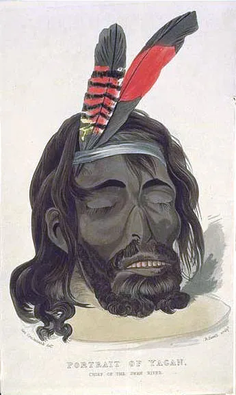 1833年 - イェーガン、ヌンガー族の戦士(* 1795年)