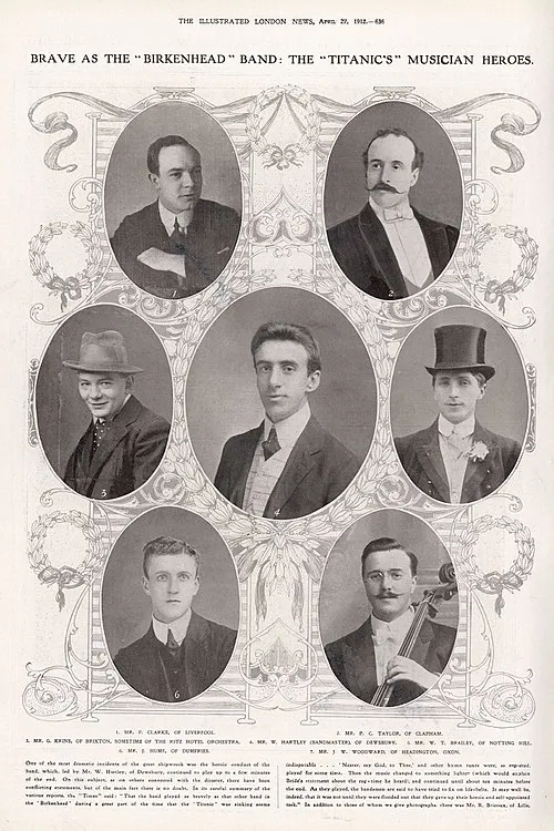1912年 - ウォレス・ハートリー、ヴァイオリニスト（* 1878年）
