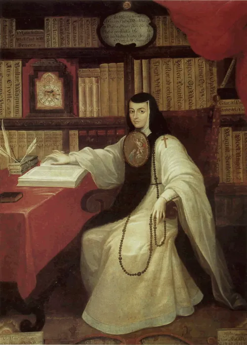1695年 - ソル・フアナ=イネス・デ・ラ・クルス、詩人、修道女(* 1651年)