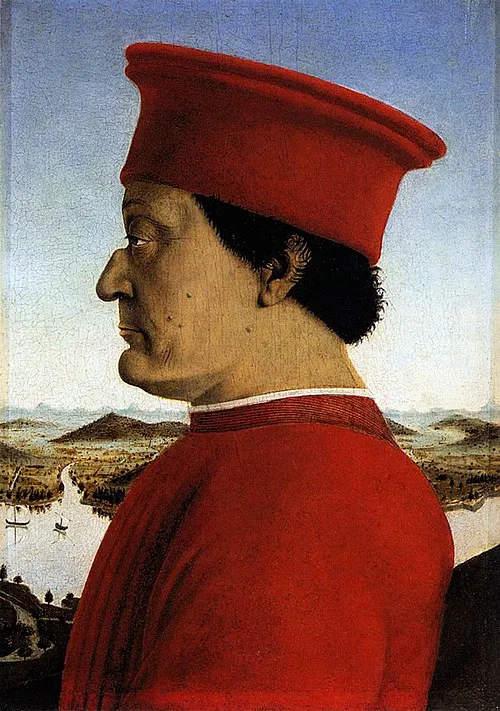 1422年 - フェデリーコ・ダ・モンテフェルトロ、ウルビーノ公国の君主（+ 1482年）