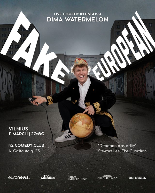 Dima Watermelon - Fake European: Stand-up Comedy Show in Vilnius