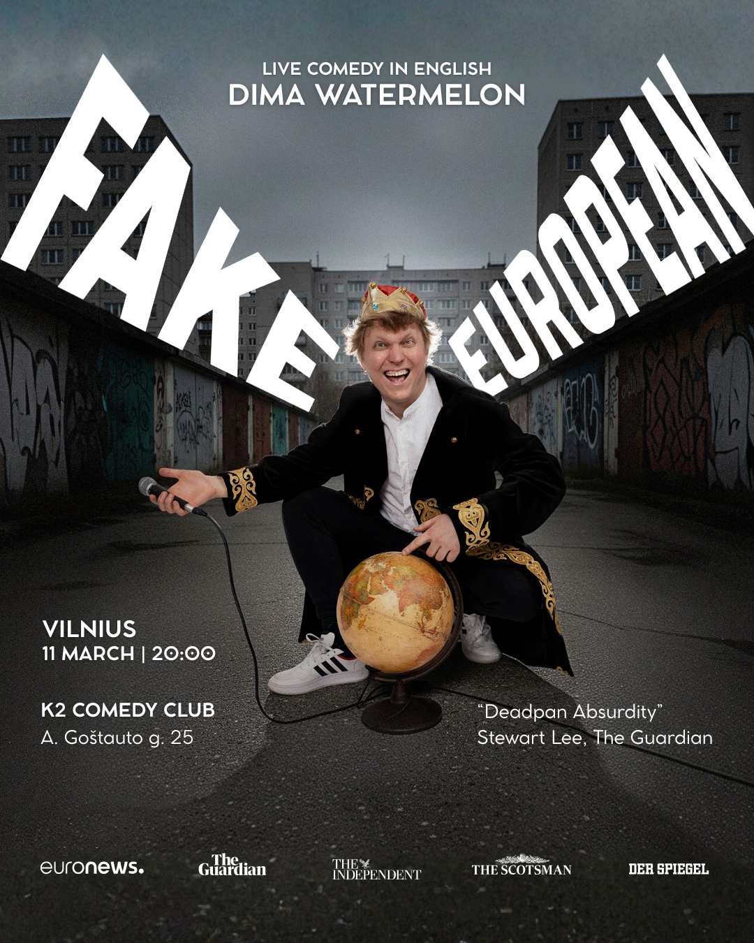 Dima Watermelon - Fake European: Stand-up Comedy Show in Vilnius
