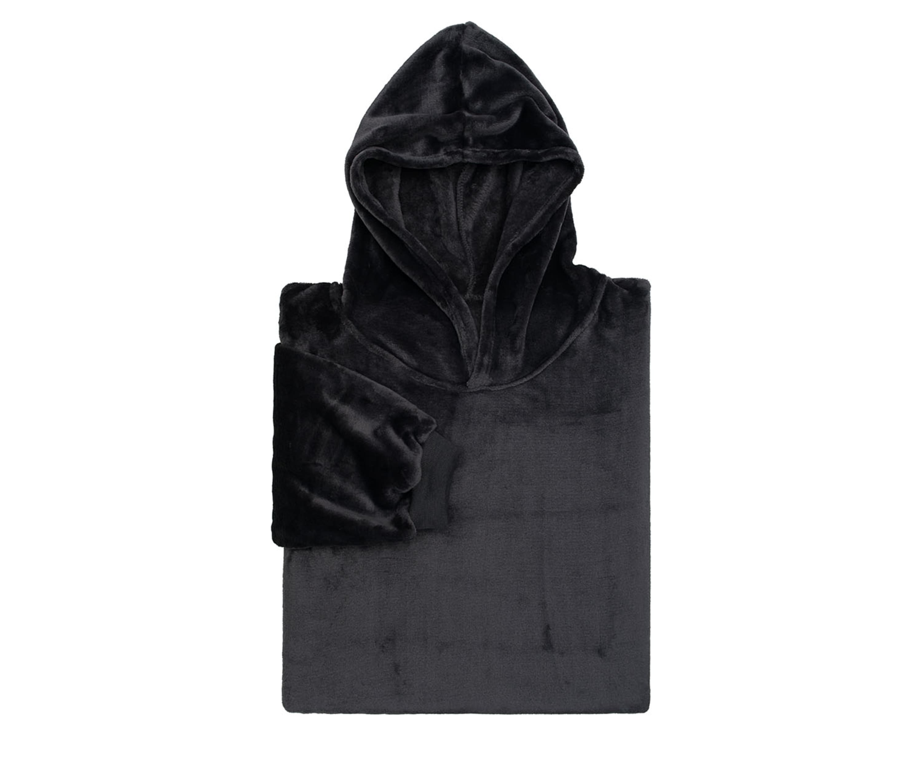 Hoodiedecke mit Kapuze anthrazit