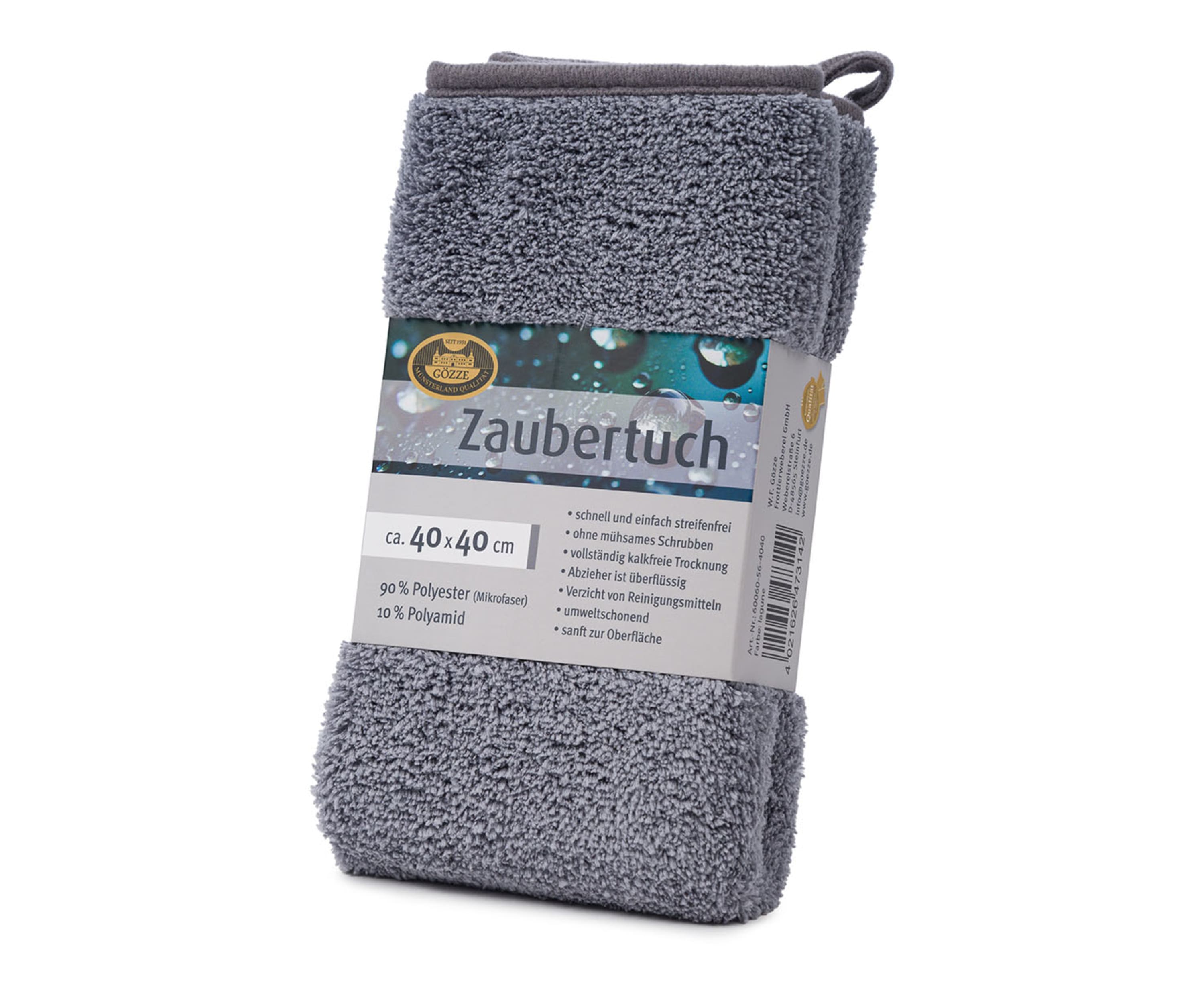 Poliertuch 40x40 anthrazit