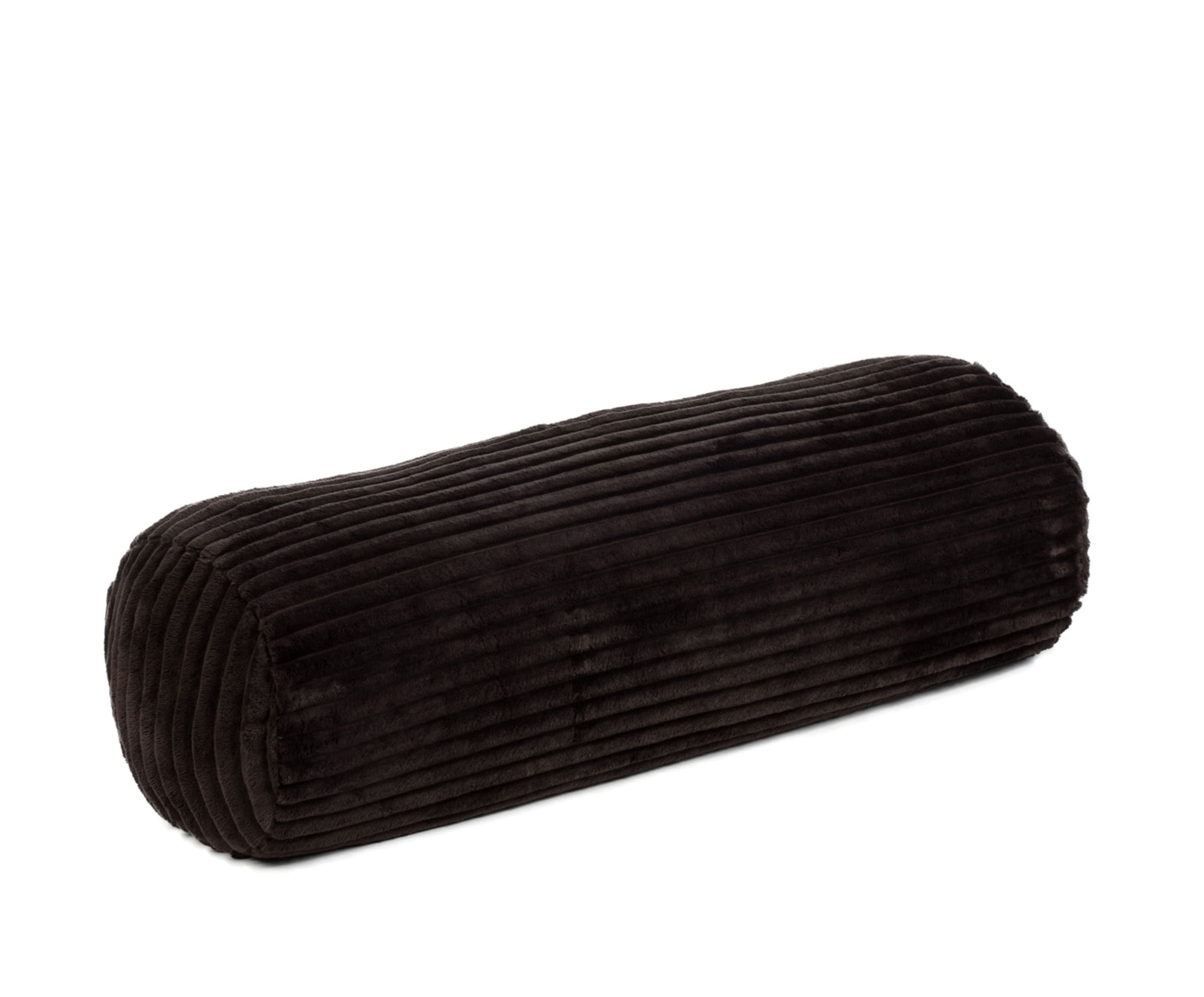 Nackenrolle (gefüllt) Cord Optik 70x22 dunkelbraun