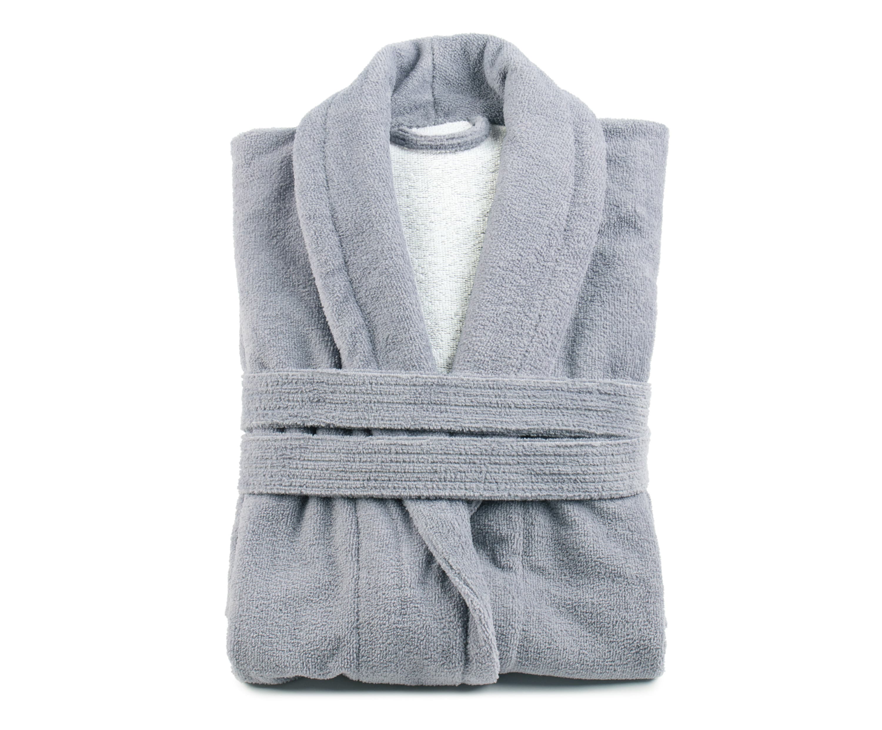 Bath Robes DUO-Soft Silver/Wool-white