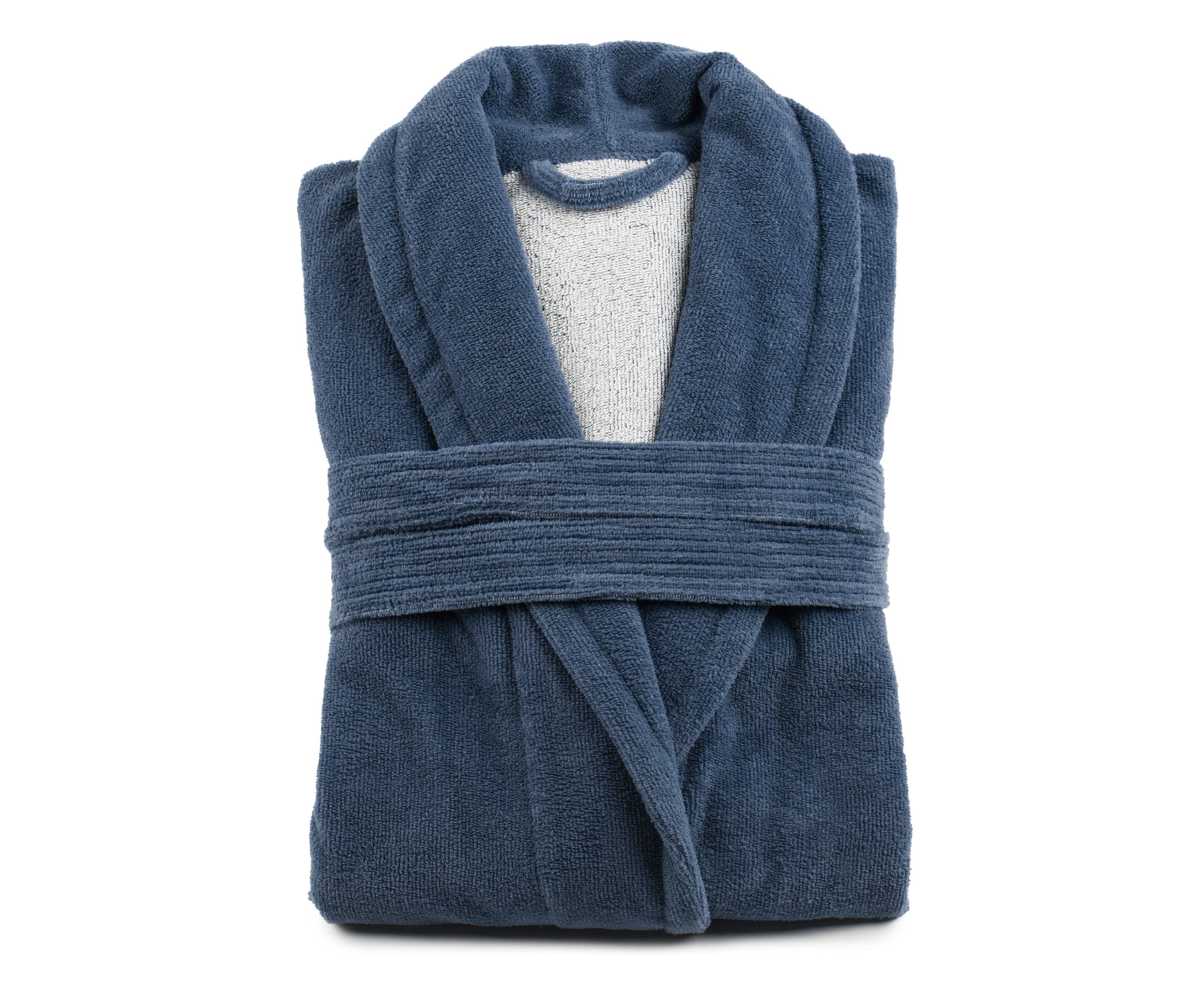 Bath Robes DUO-Soft Blue/Wool-white