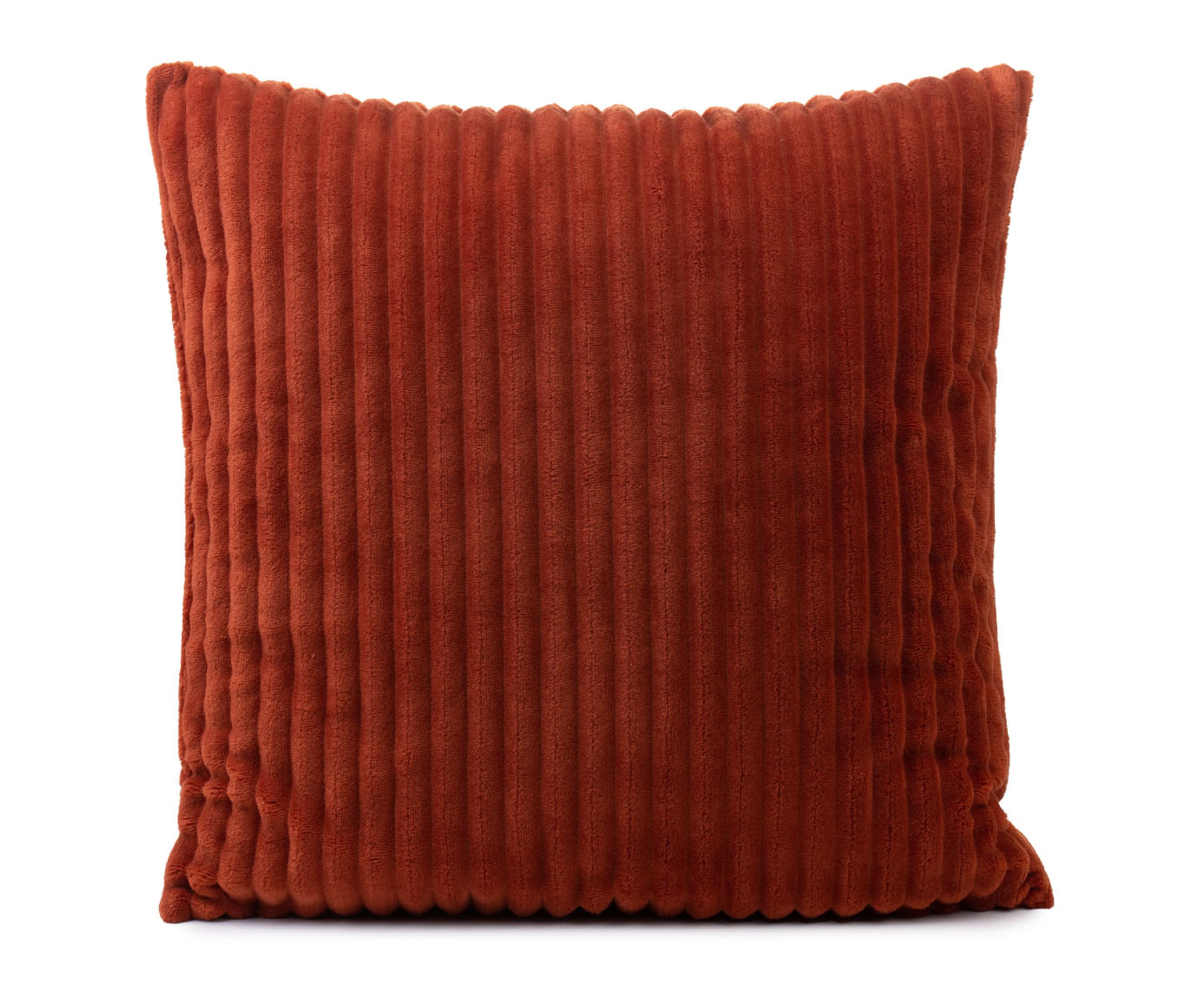 Coussin (rempli) Cord Optik 50x50 cannelle