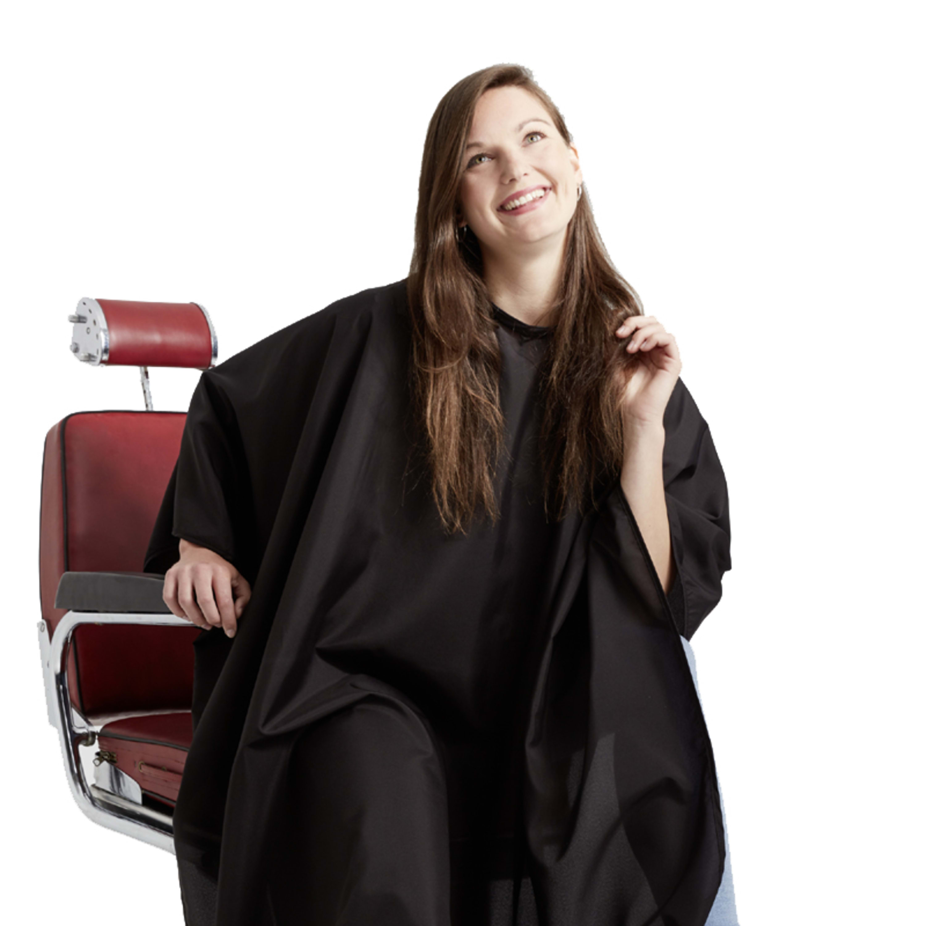 Cape de coiffure Prestige 137x150 noire