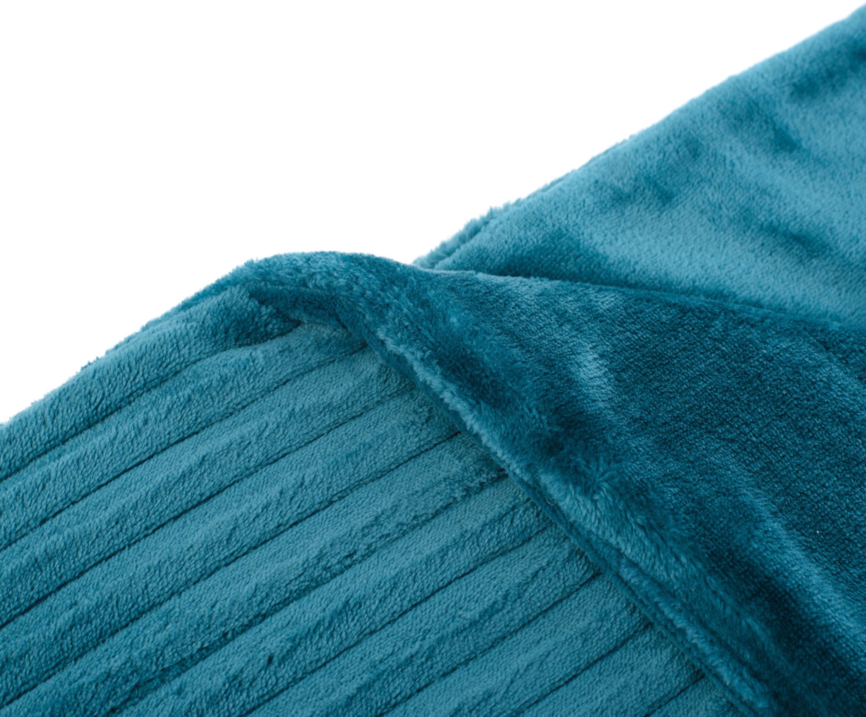 Kuscheldecken Cord Optik 150x200 petrol