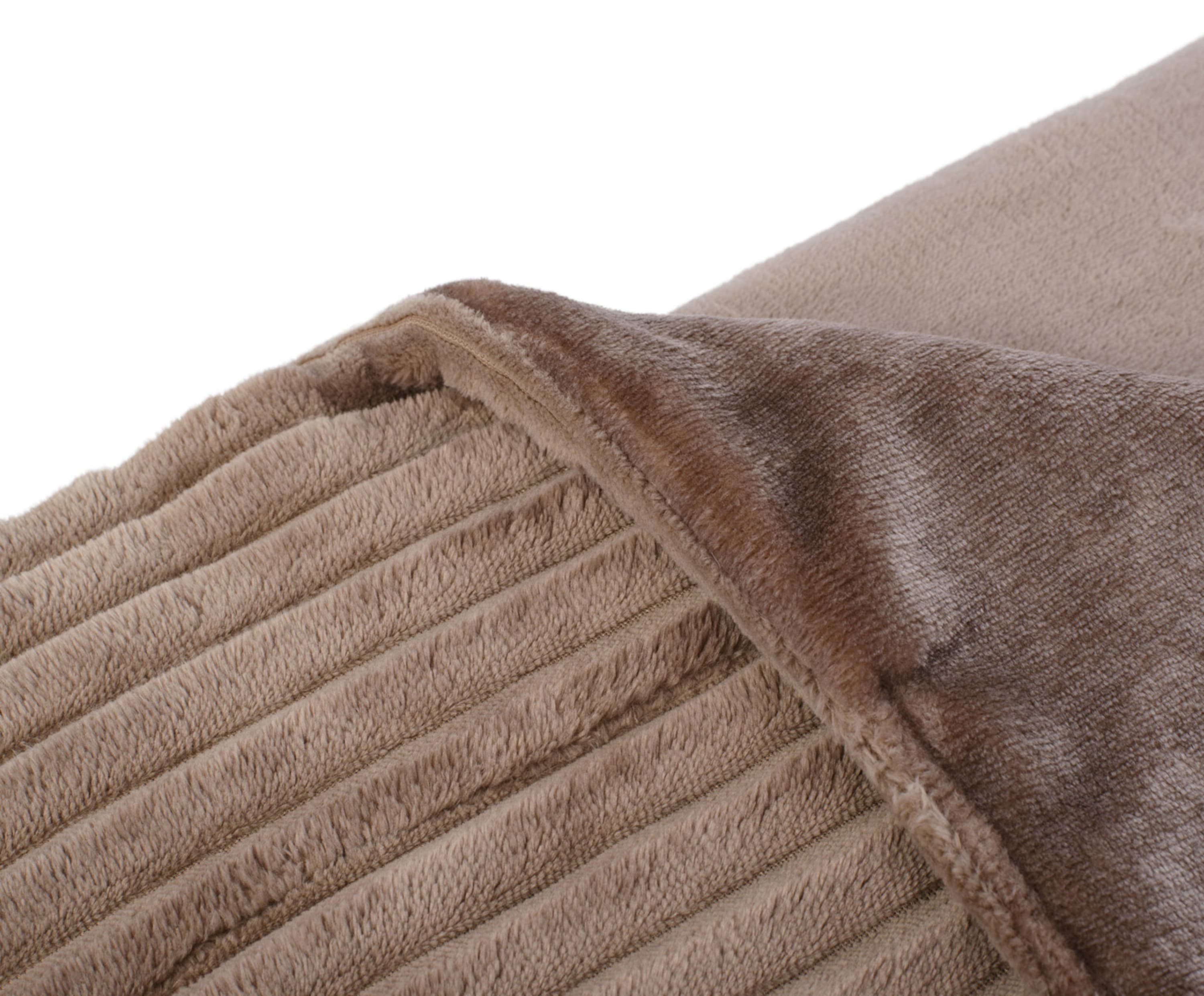 Kuscheldecken Cord Optik 150x200 taupe