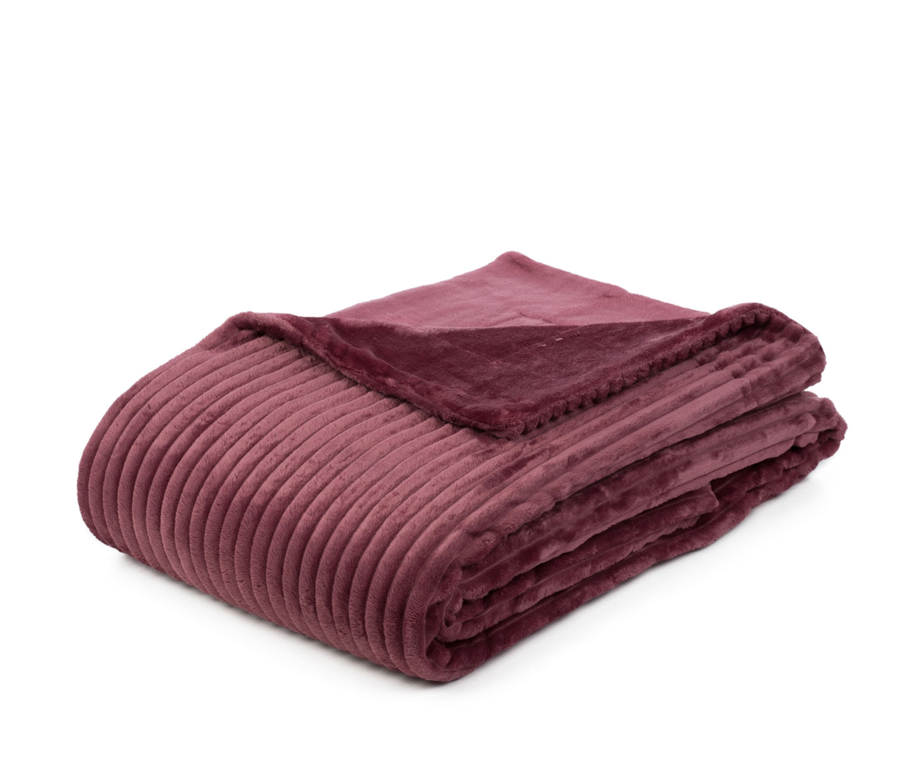 Kuscheldecken Cord Optik 150x200 beere