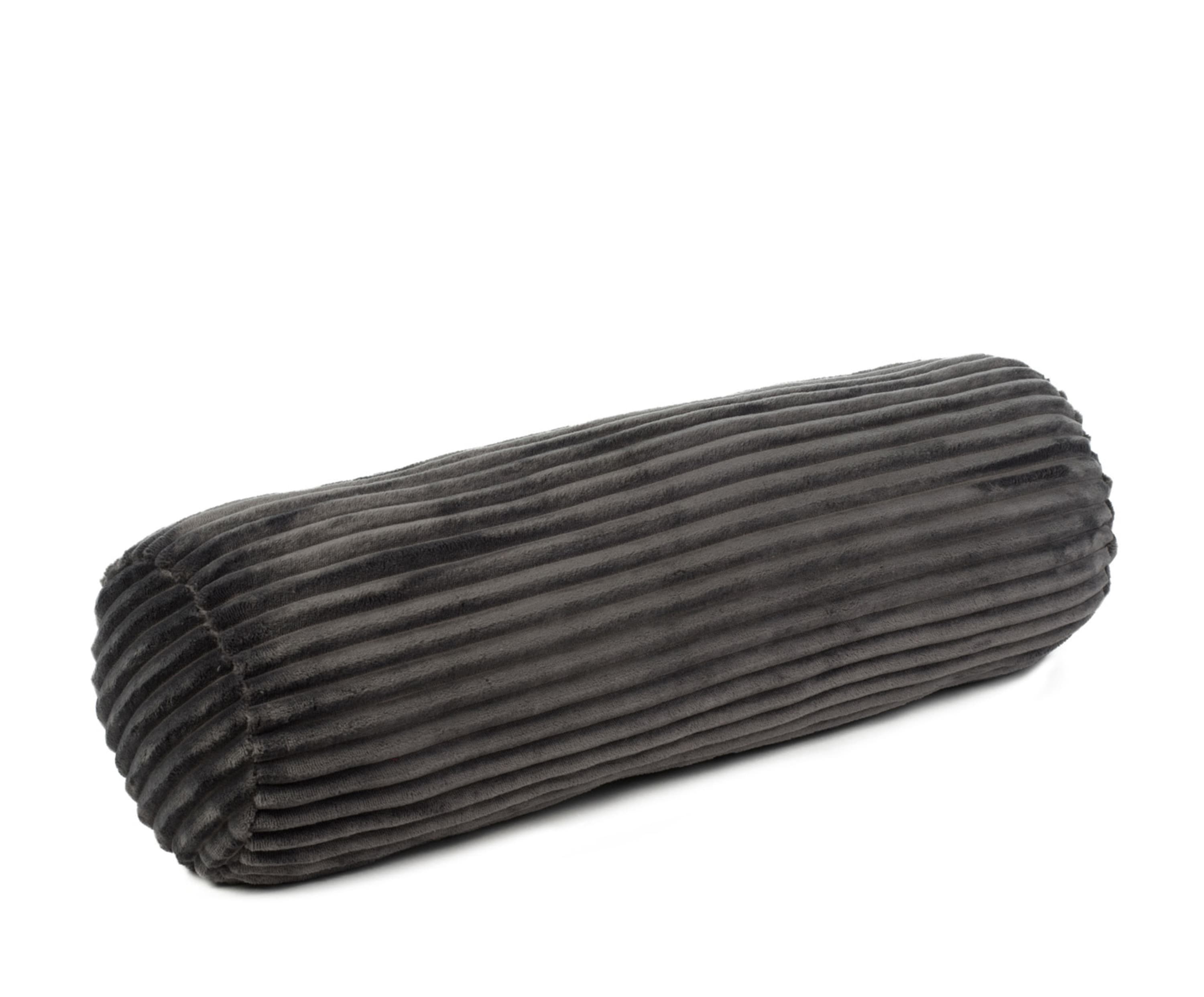 Nackenrolle (gefüllt) Cord Optik 70x22 anthrazit