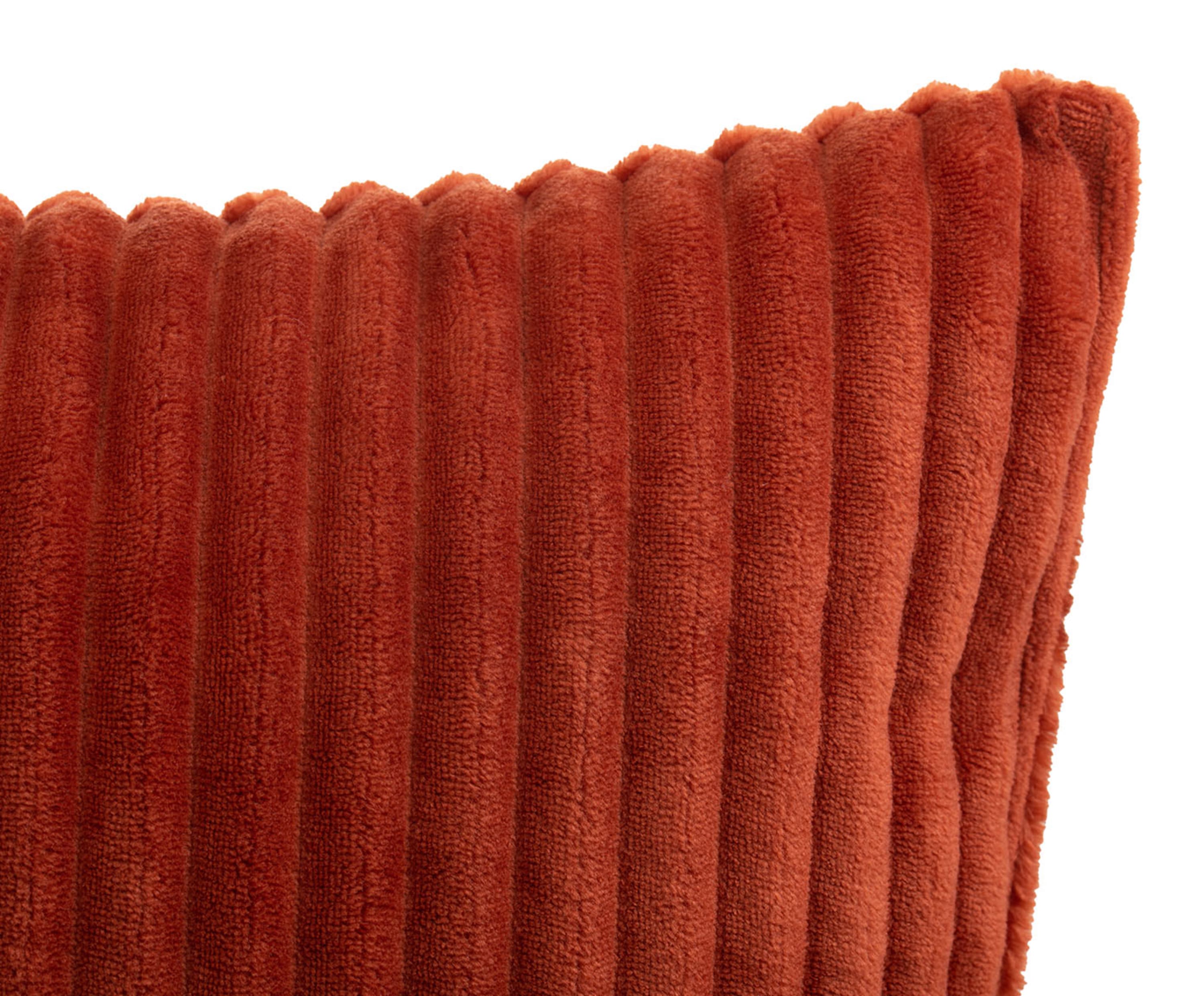 Kissen (gefüllt) Cord Optik 50x50 zimt