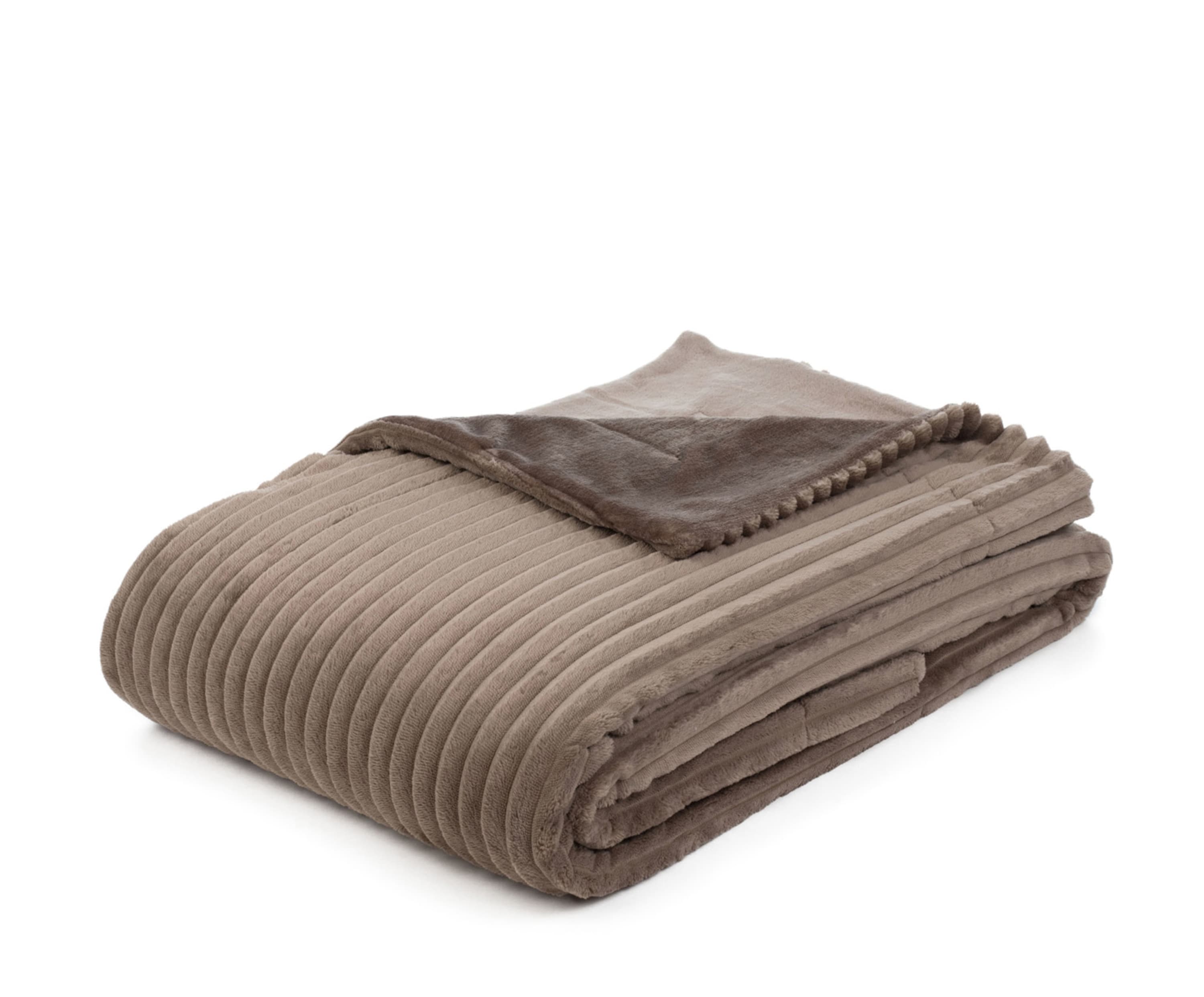 Kuscheldecken Cord Optik 150x200 taupe