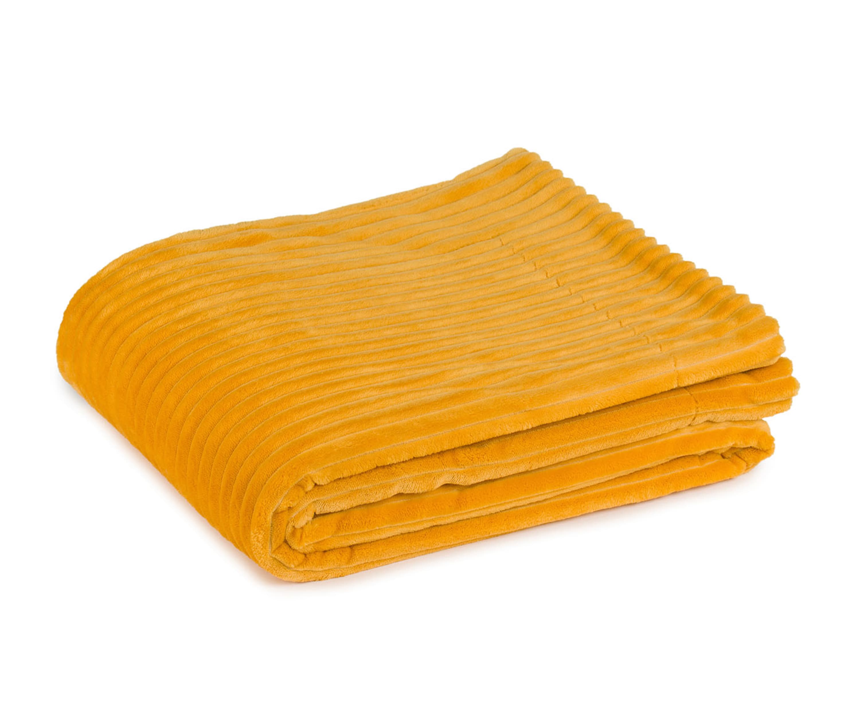 Kuscheldecken Cord Optik 150x200 senf