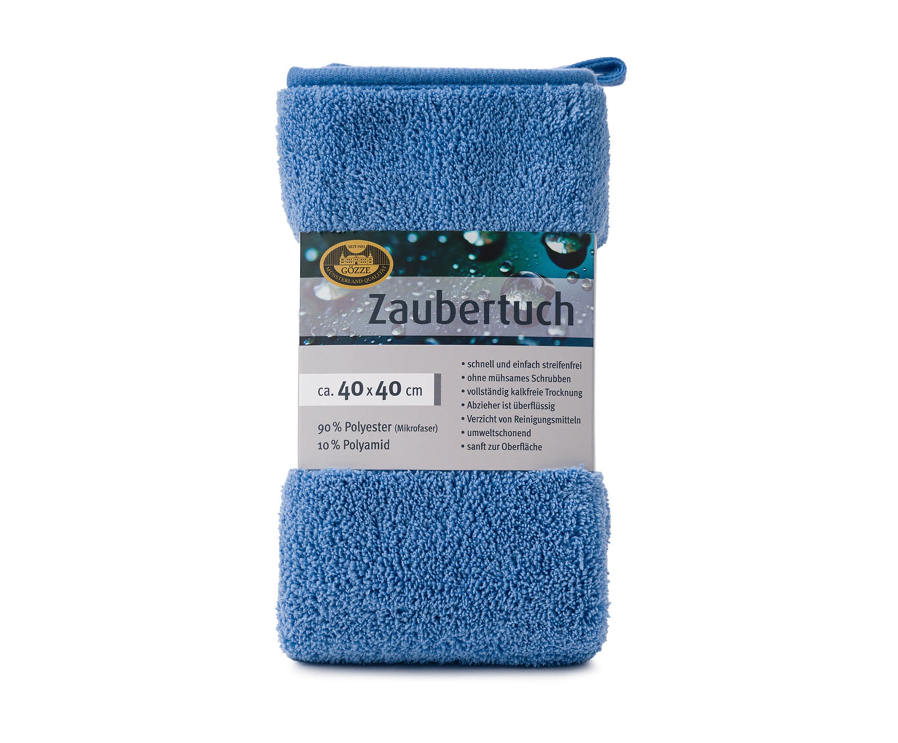 Poliertuch 40x40 hellblau