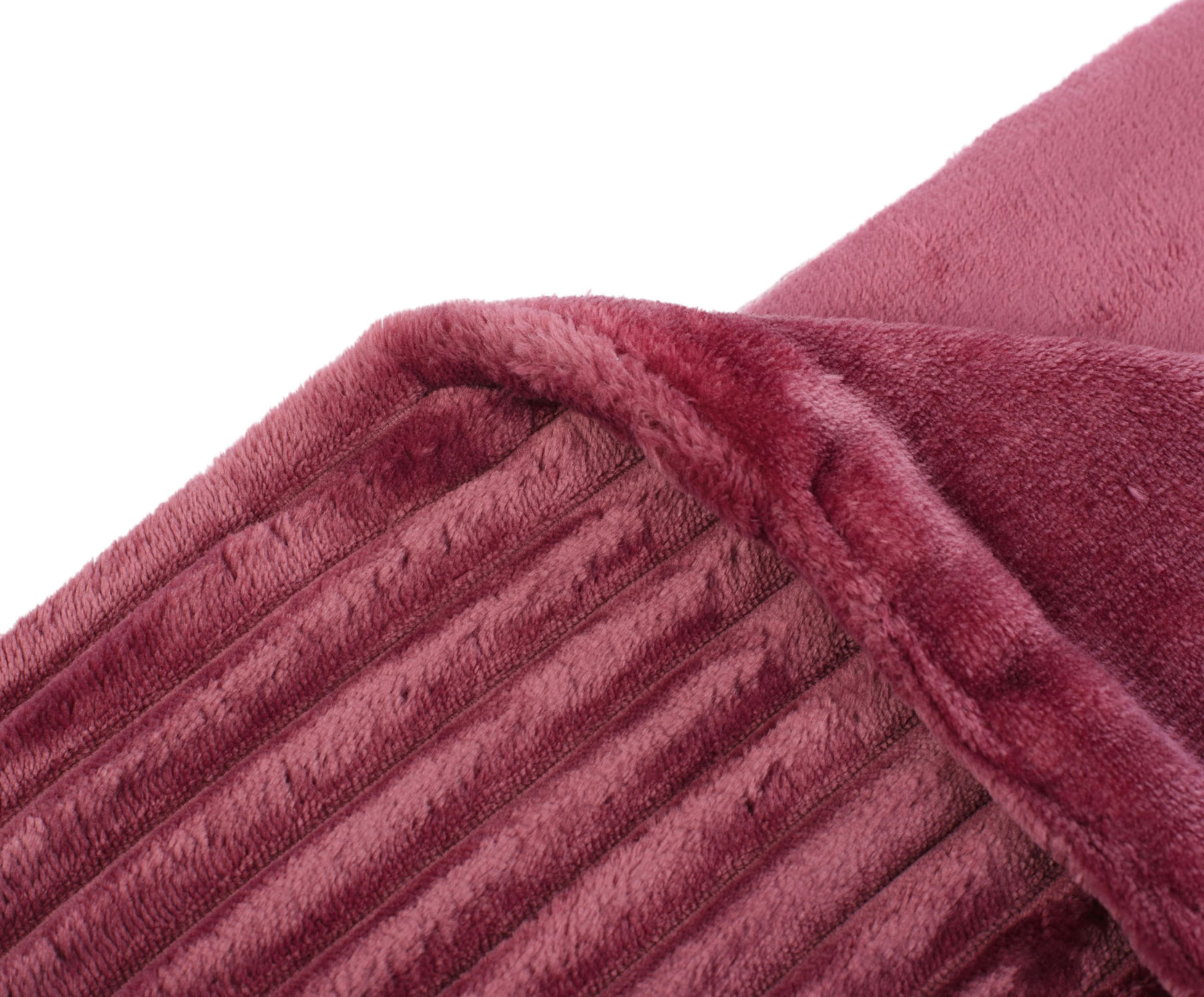 Kuscheldecken Cord Optik 150x200 beere