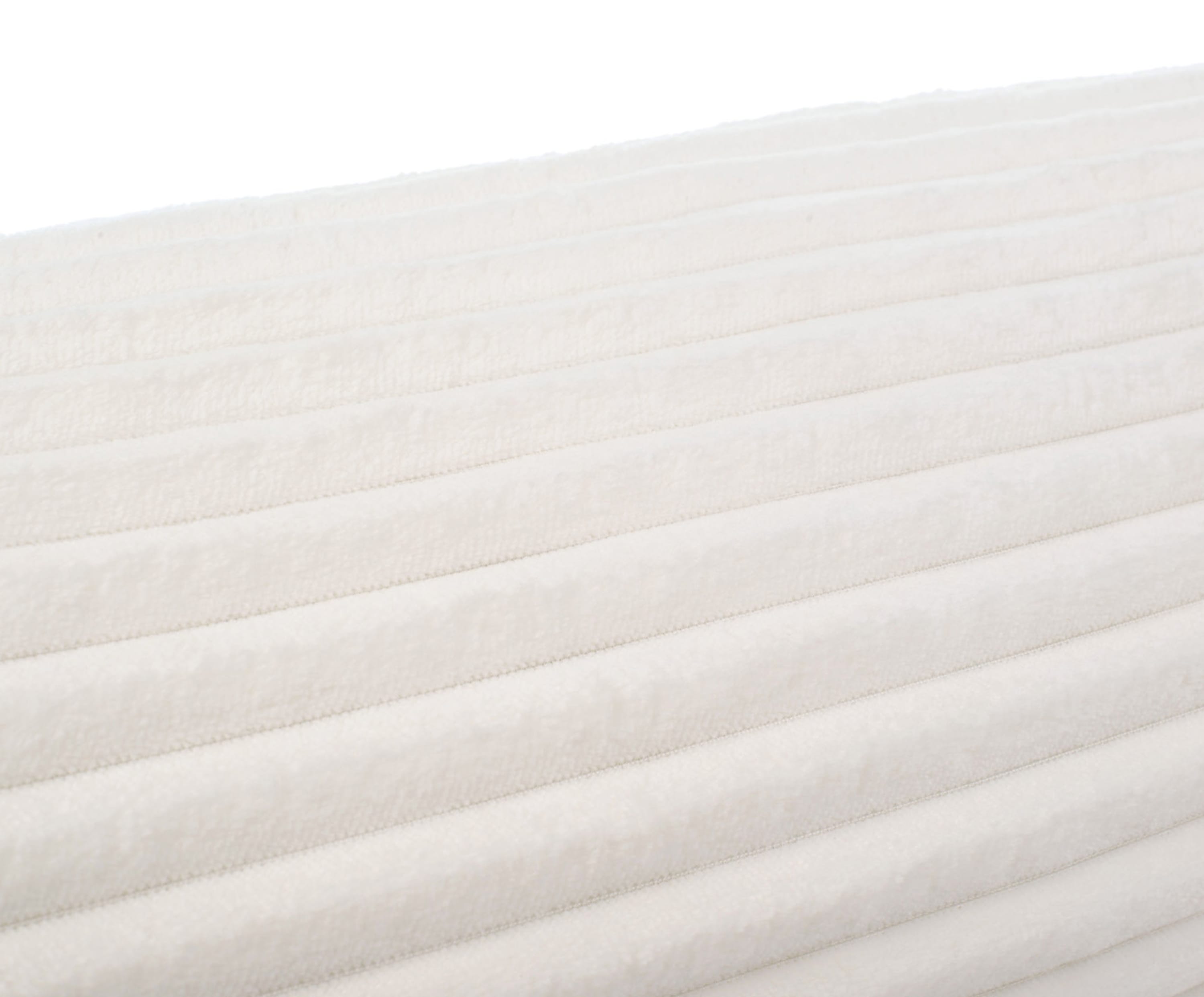 Neck roll (stuffed) Cord Optik 50x50 wool-white