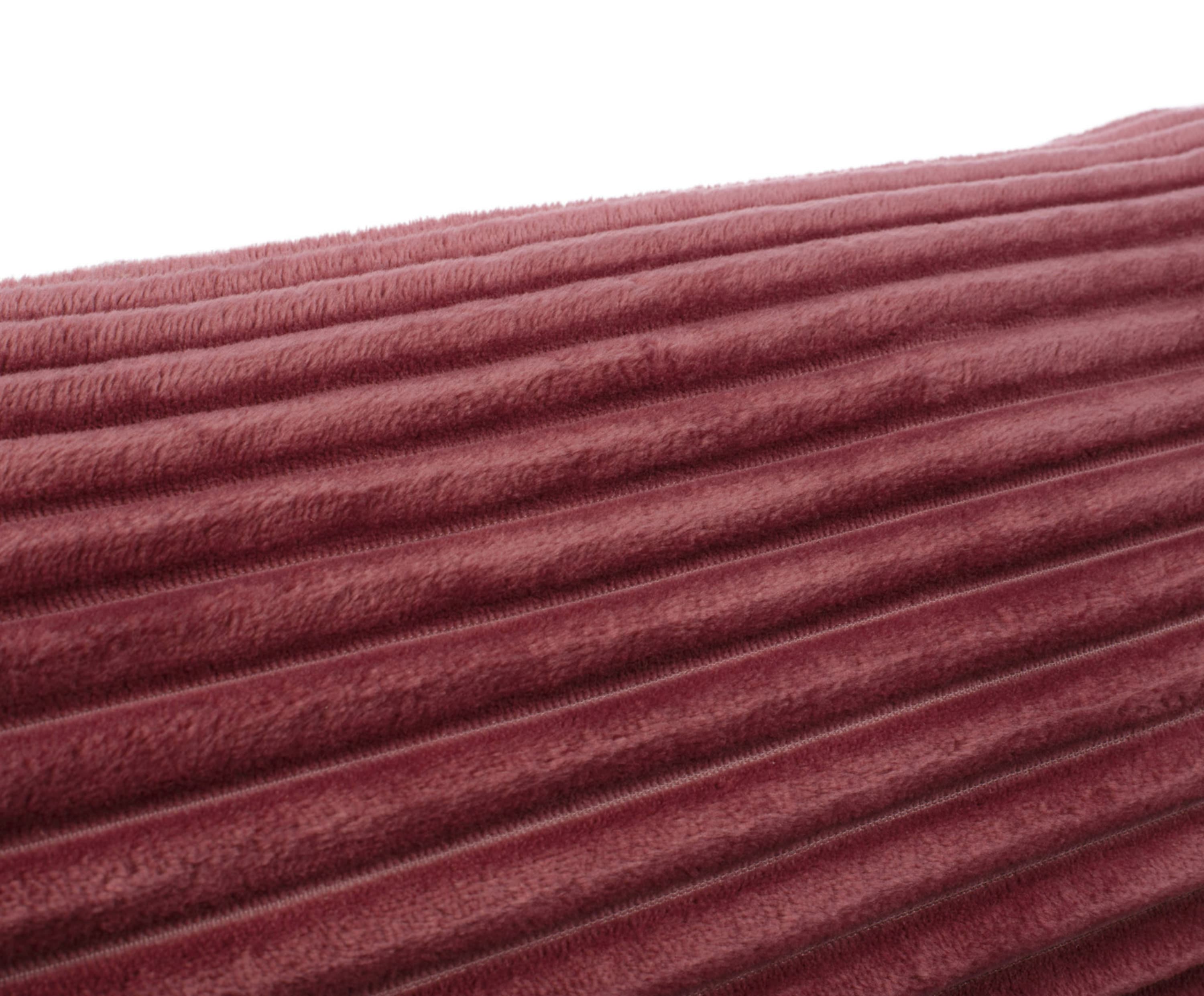 Neck roll (stuffed) Cord Optik 50x50 berry