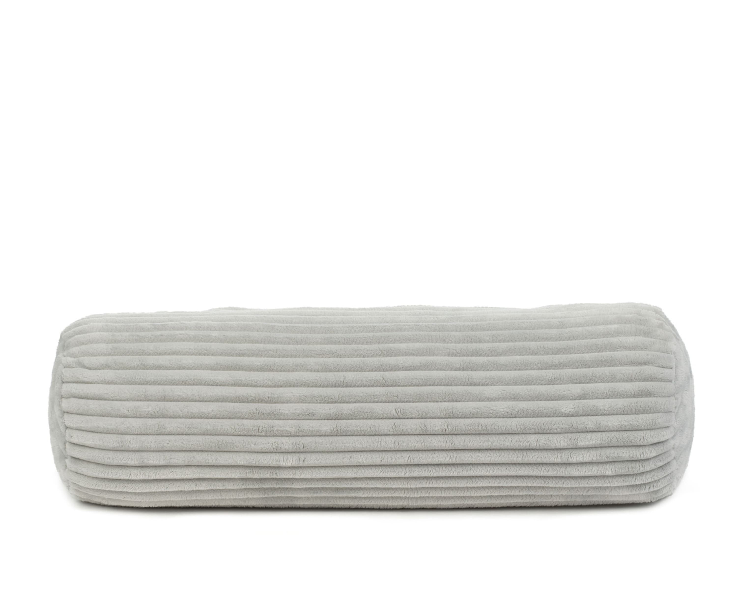 Neck roll (stuffed) Cord Optik 50x50 argent