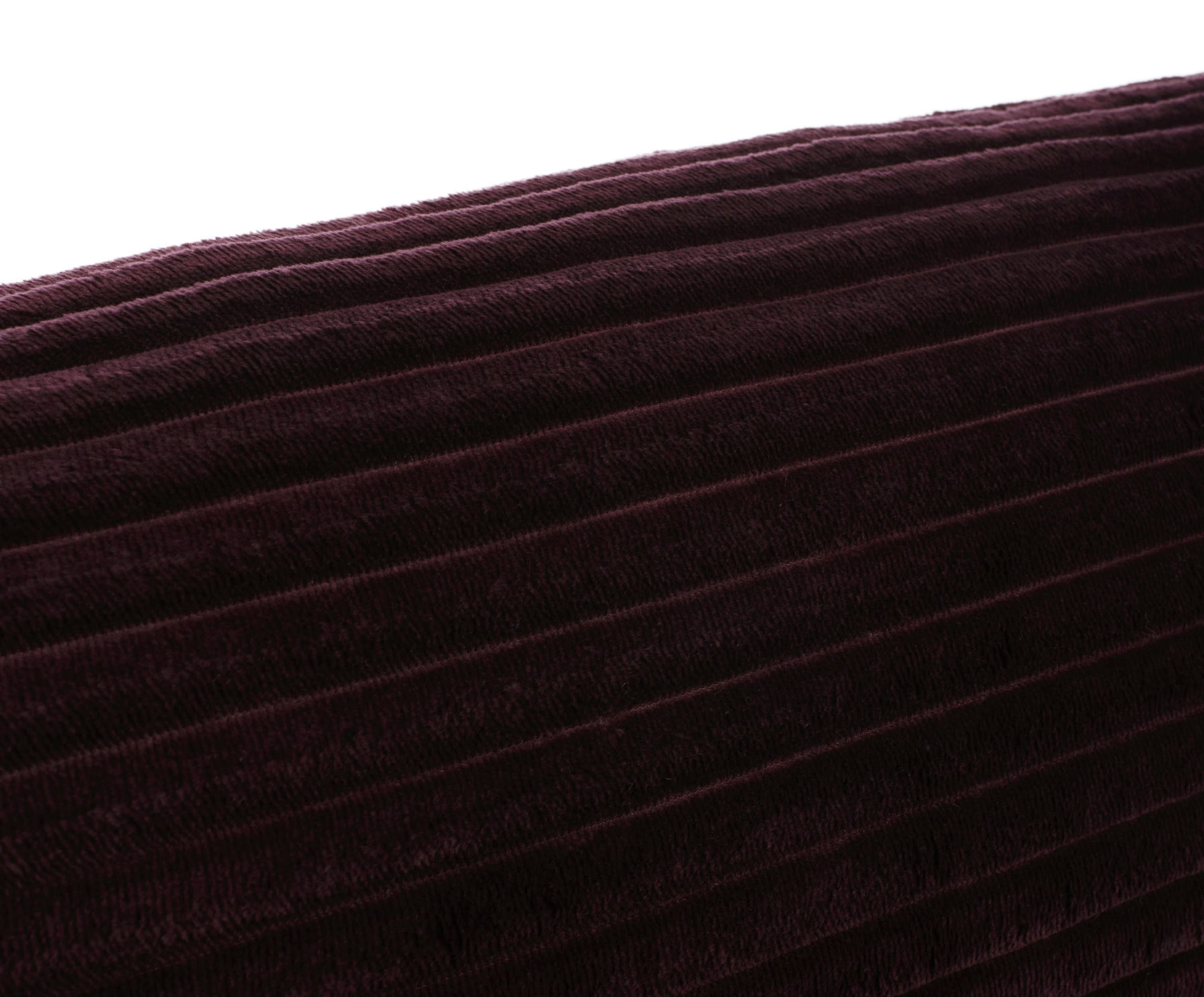 Neck roll (stuffed) Cord Optik 50x50 blackberry