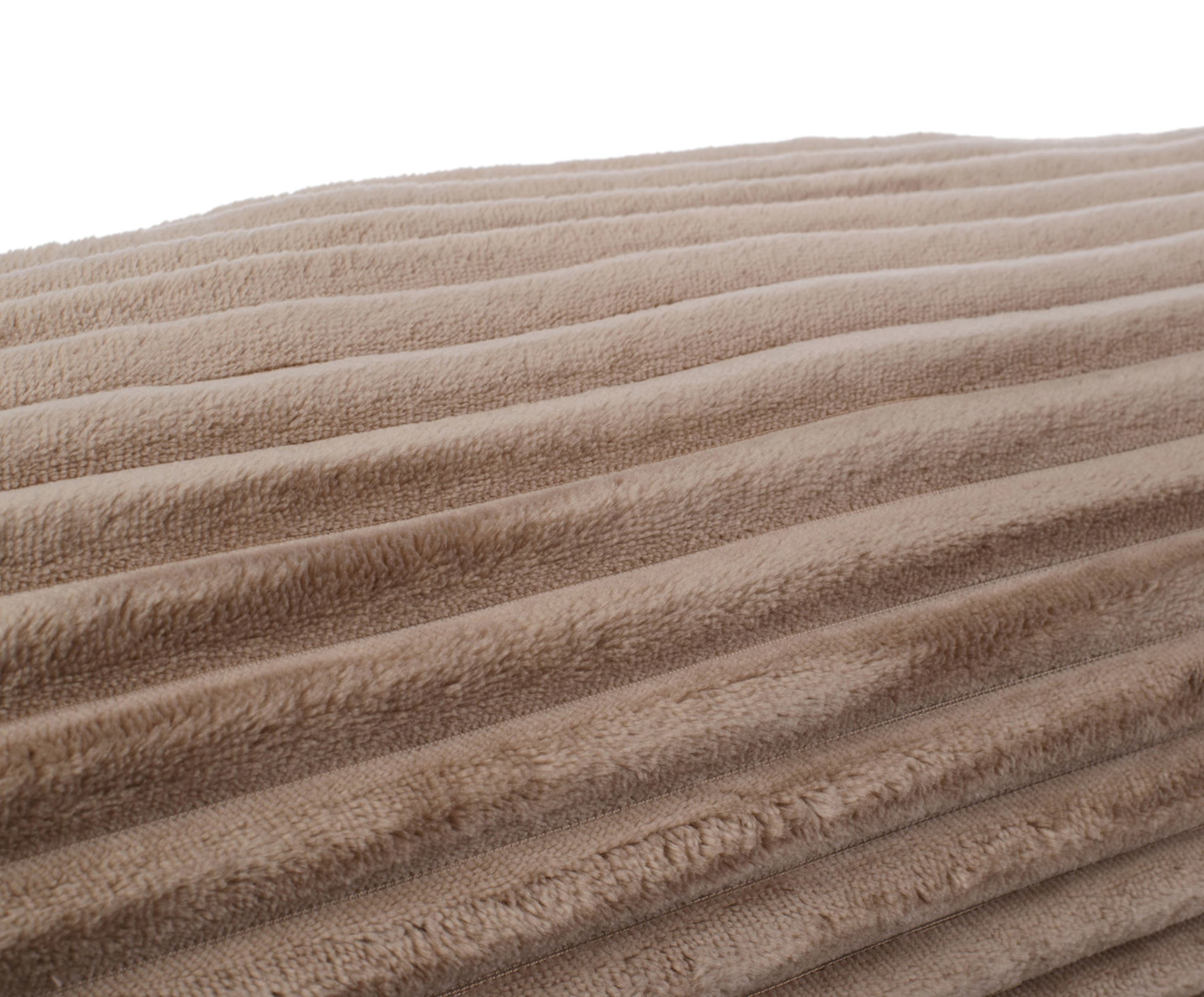 Neck roll (stuffed) Cord Optik 50x50 taupe