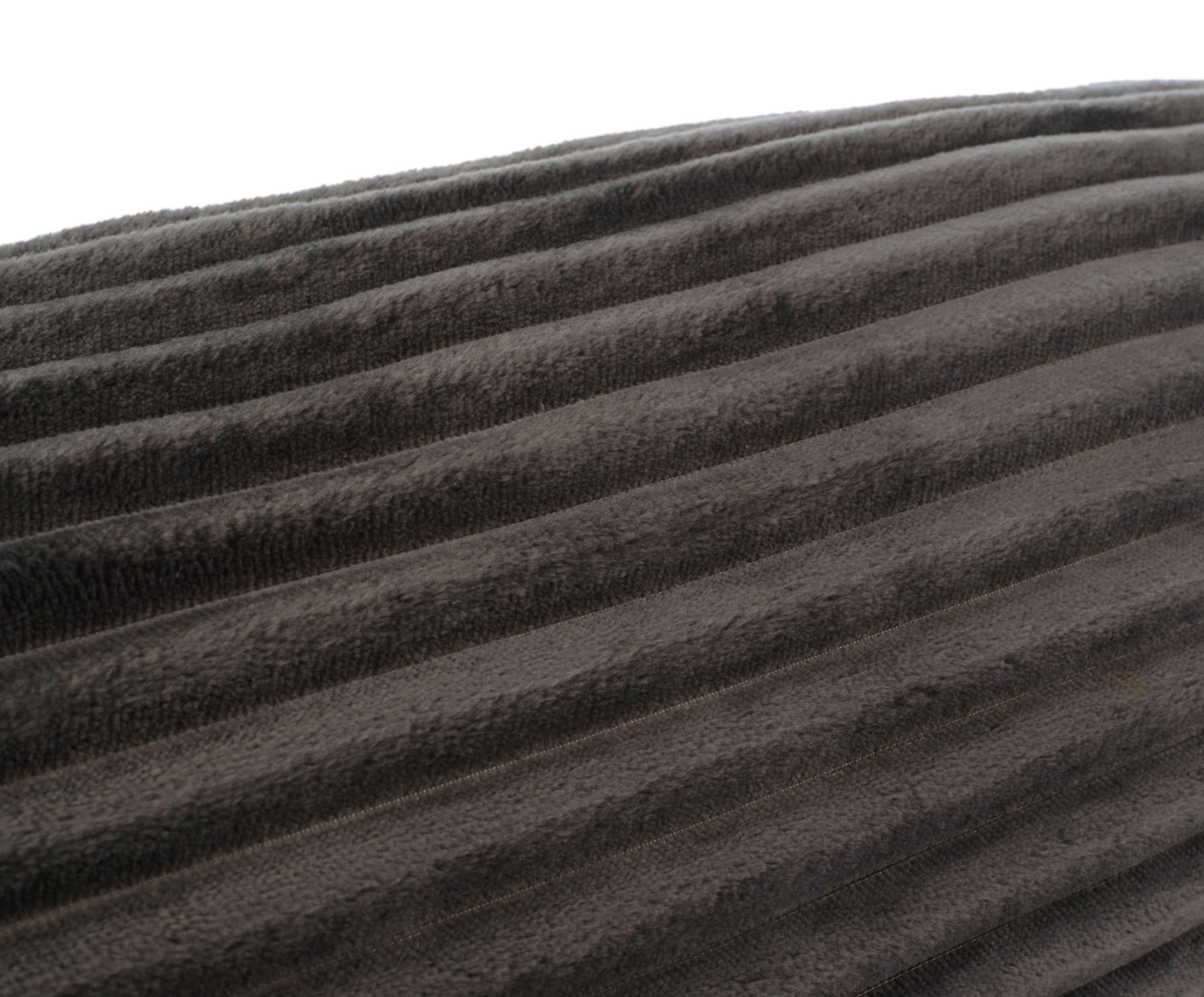 Neck roll (stuffed) Cord Optik 50x50 anthracite