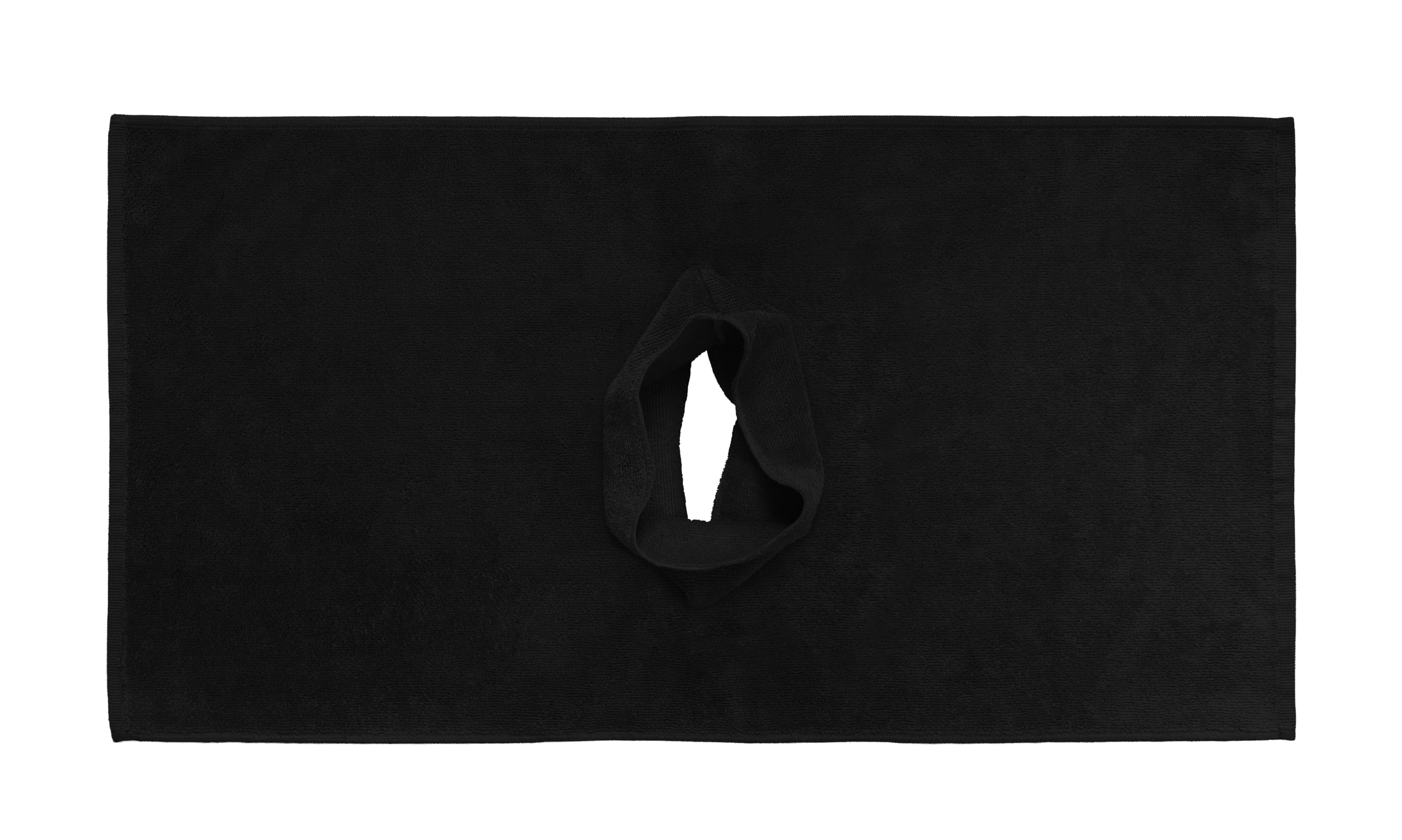 Towel with face opening 50x100 black
