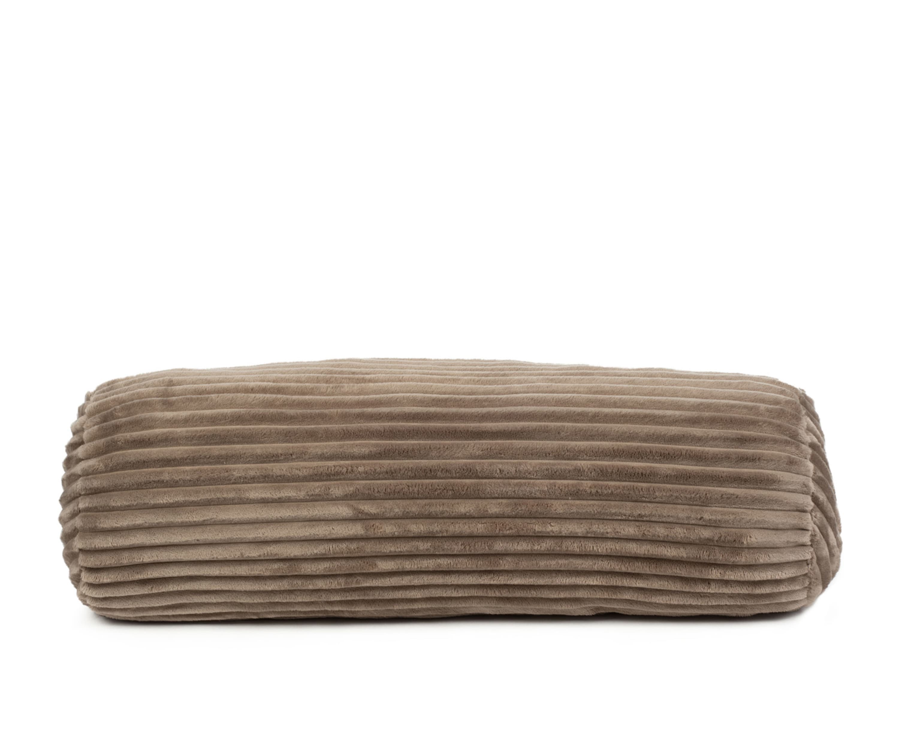 Neck roll (stuffed) Cord Optik 50x50 taupe
