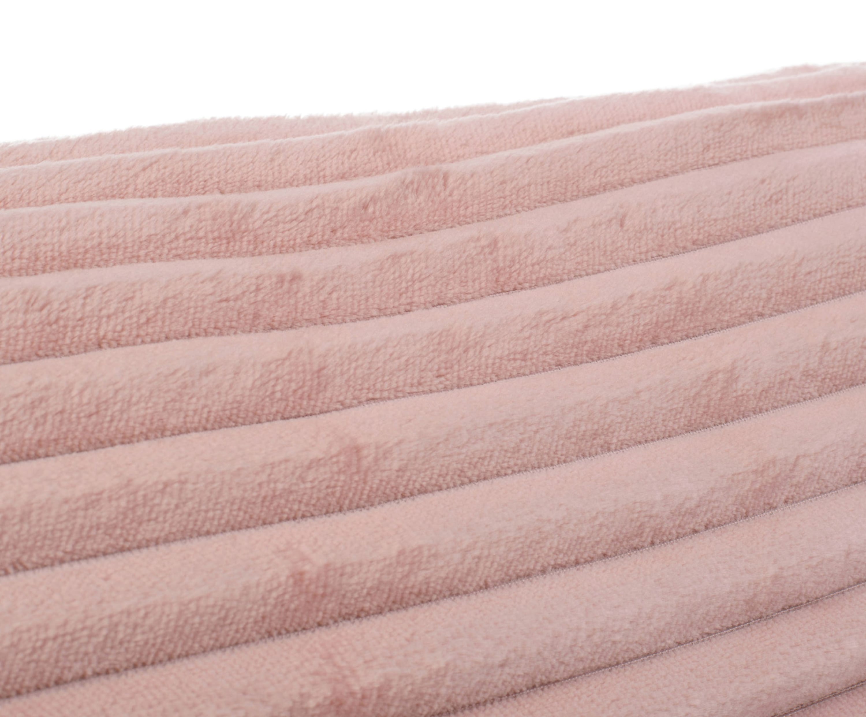 Neck roll (stuffed) Cord Optik 50x50 dusky pink