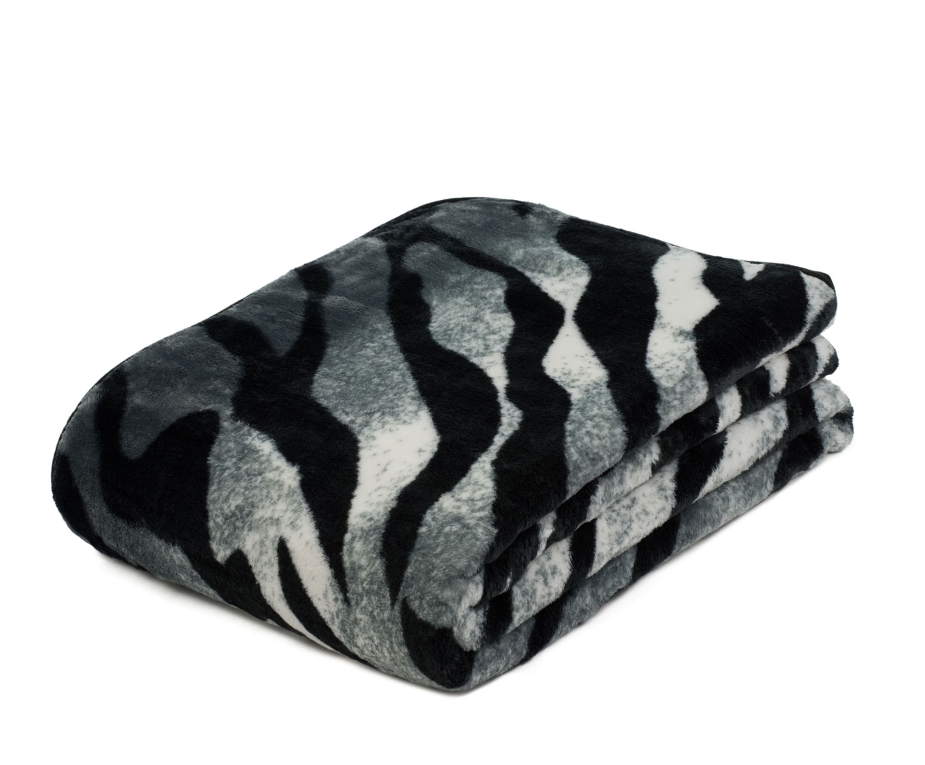 Blanket Cashmere Feeling 150x200 Siberian Tiger silver
