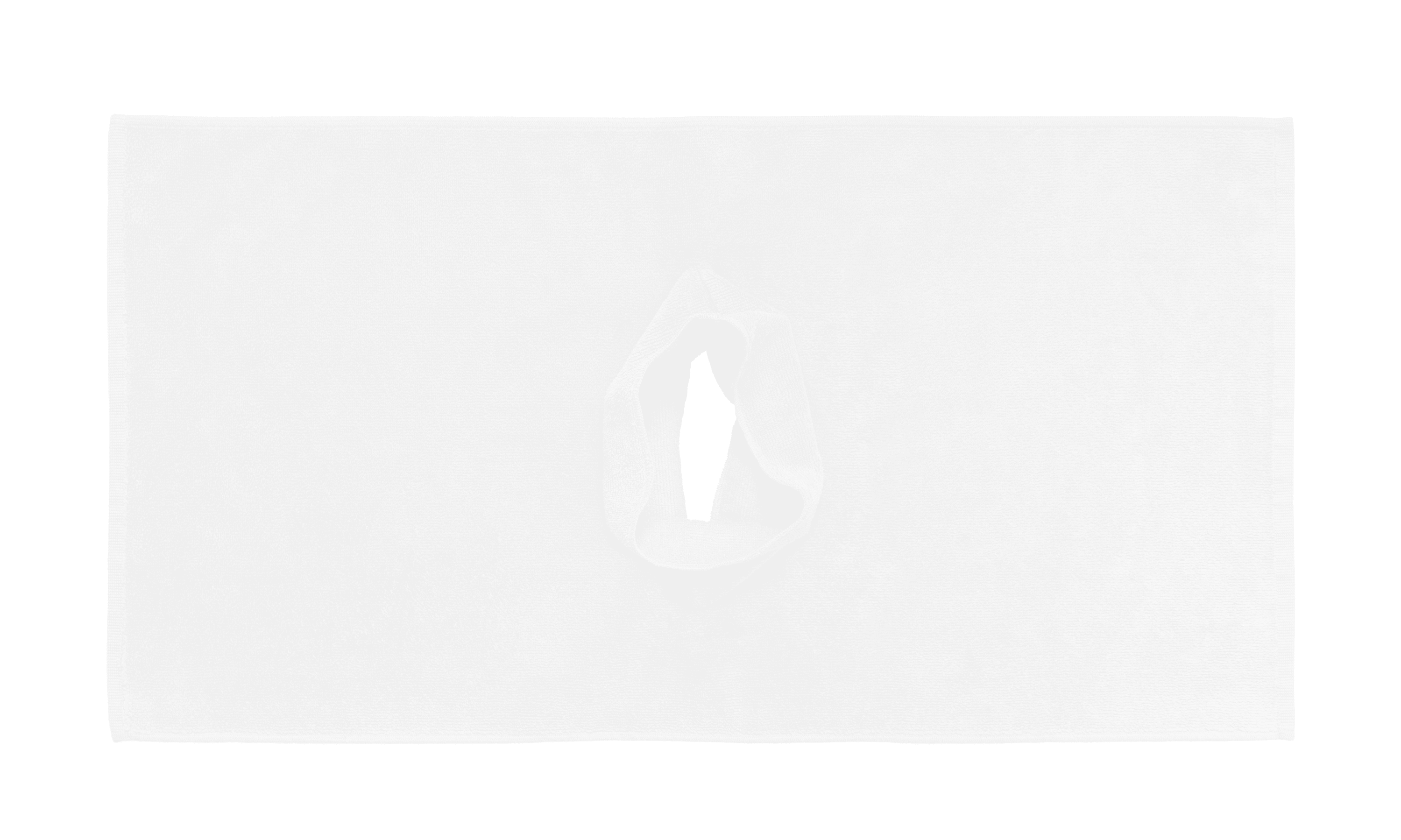Towel with face opening 50x100 white