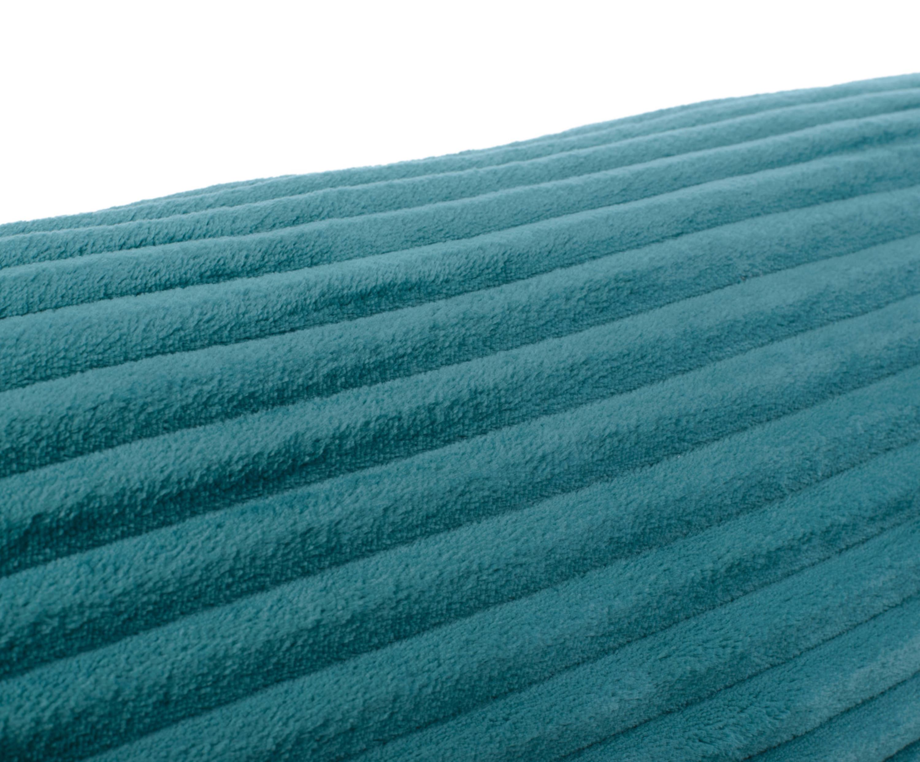 Neck roll (stuffed) Cord Optik 50x50 petrol