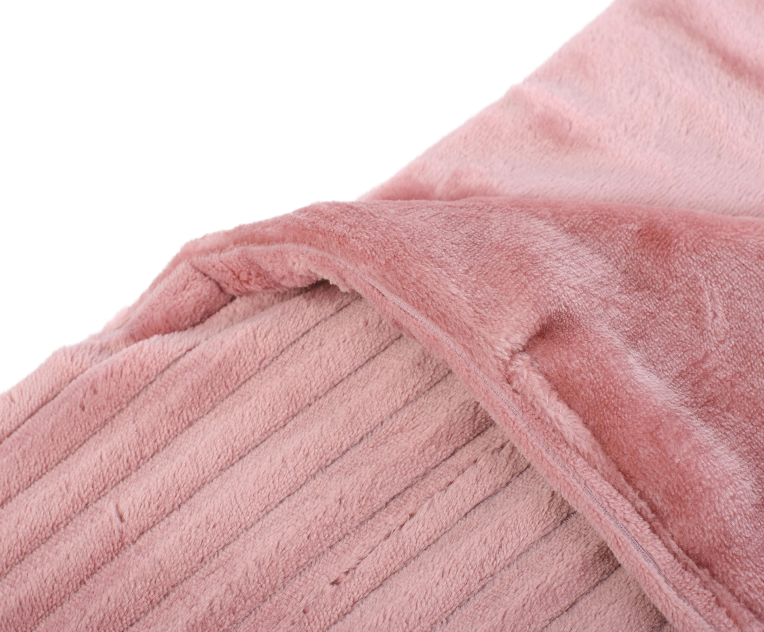 Plaids Cord Optik 150x200 vieux rose