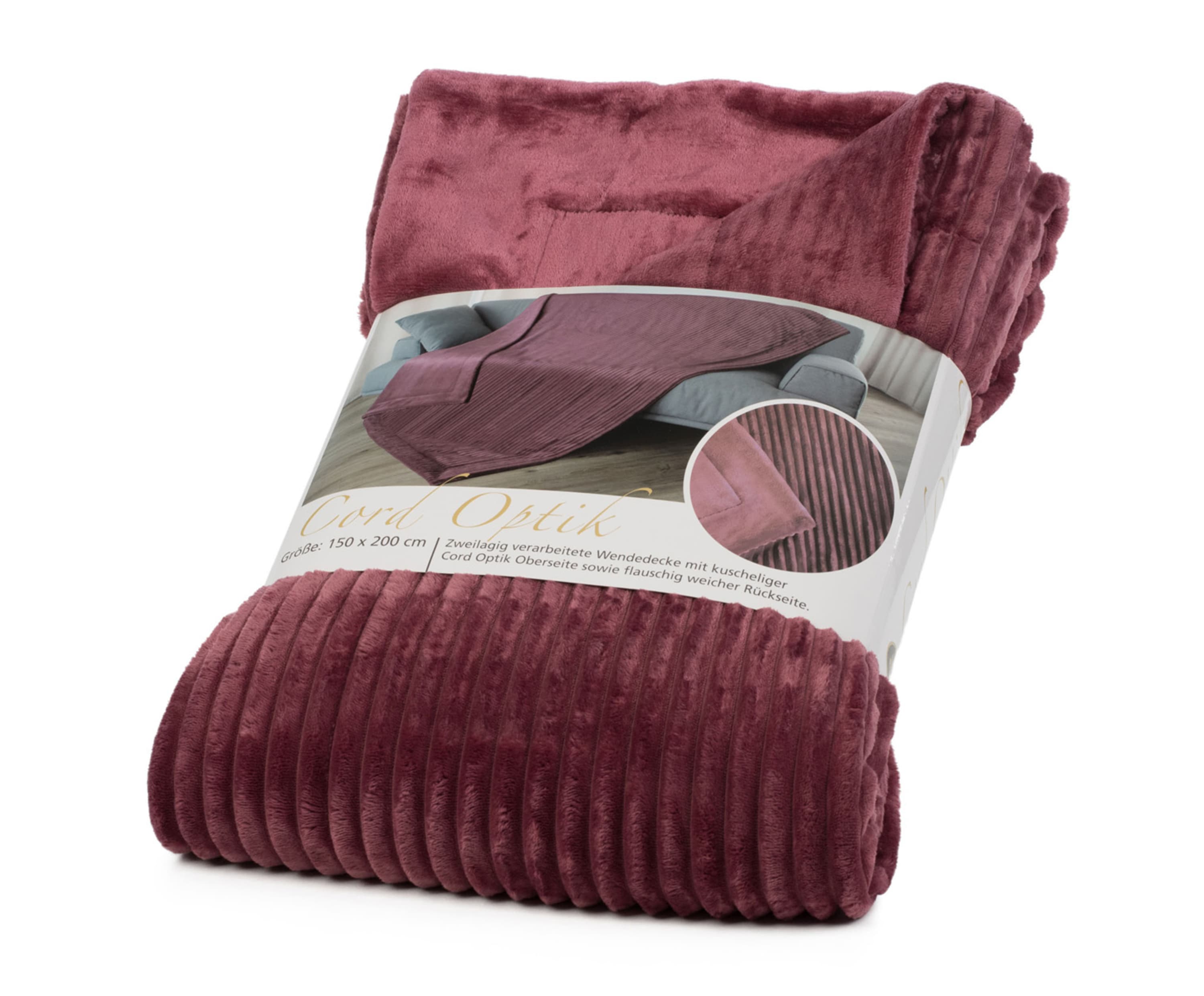 Plaids Cord Optik 150x200 baies