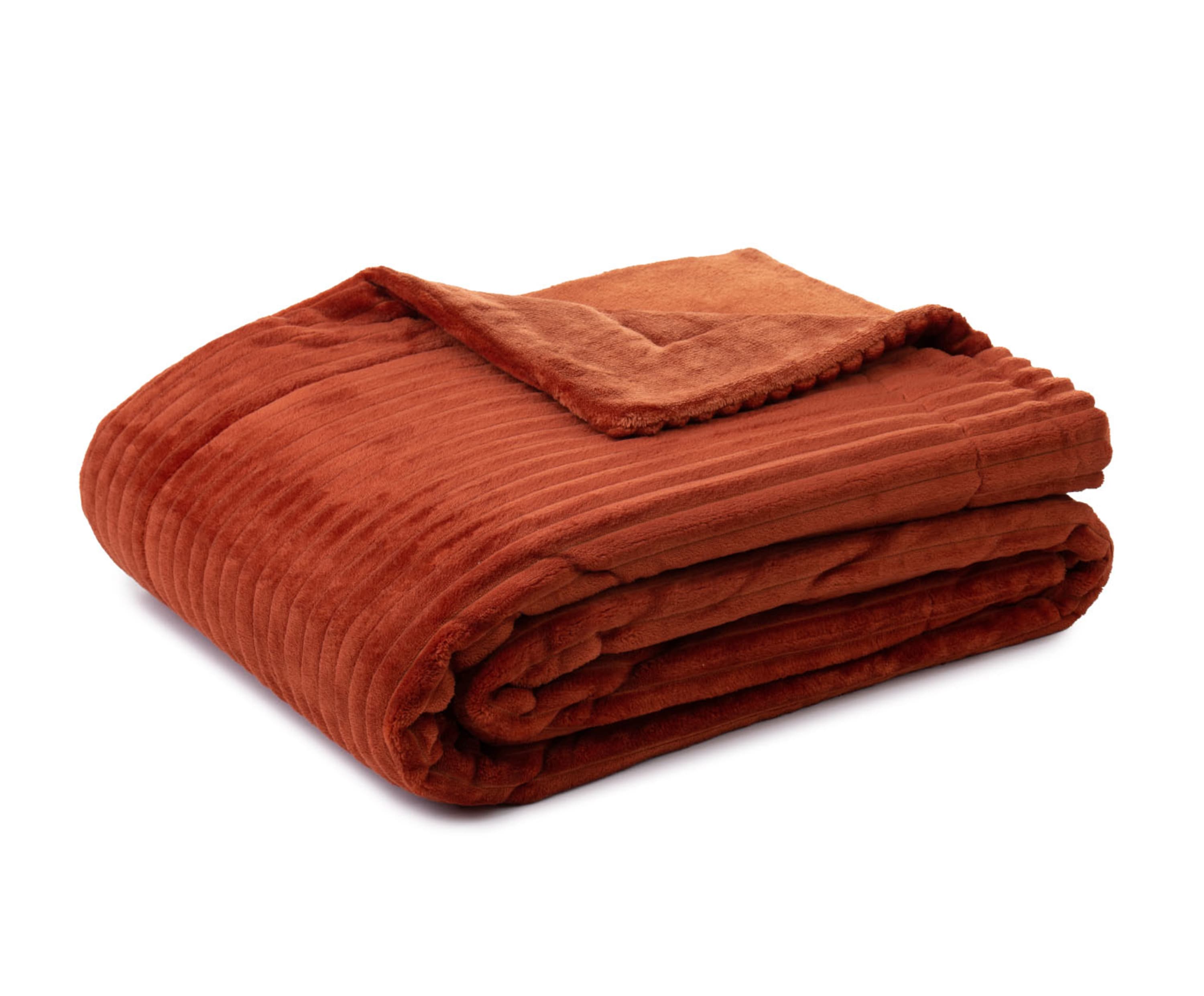 Plaids Cord Optik 150x200 cannelle