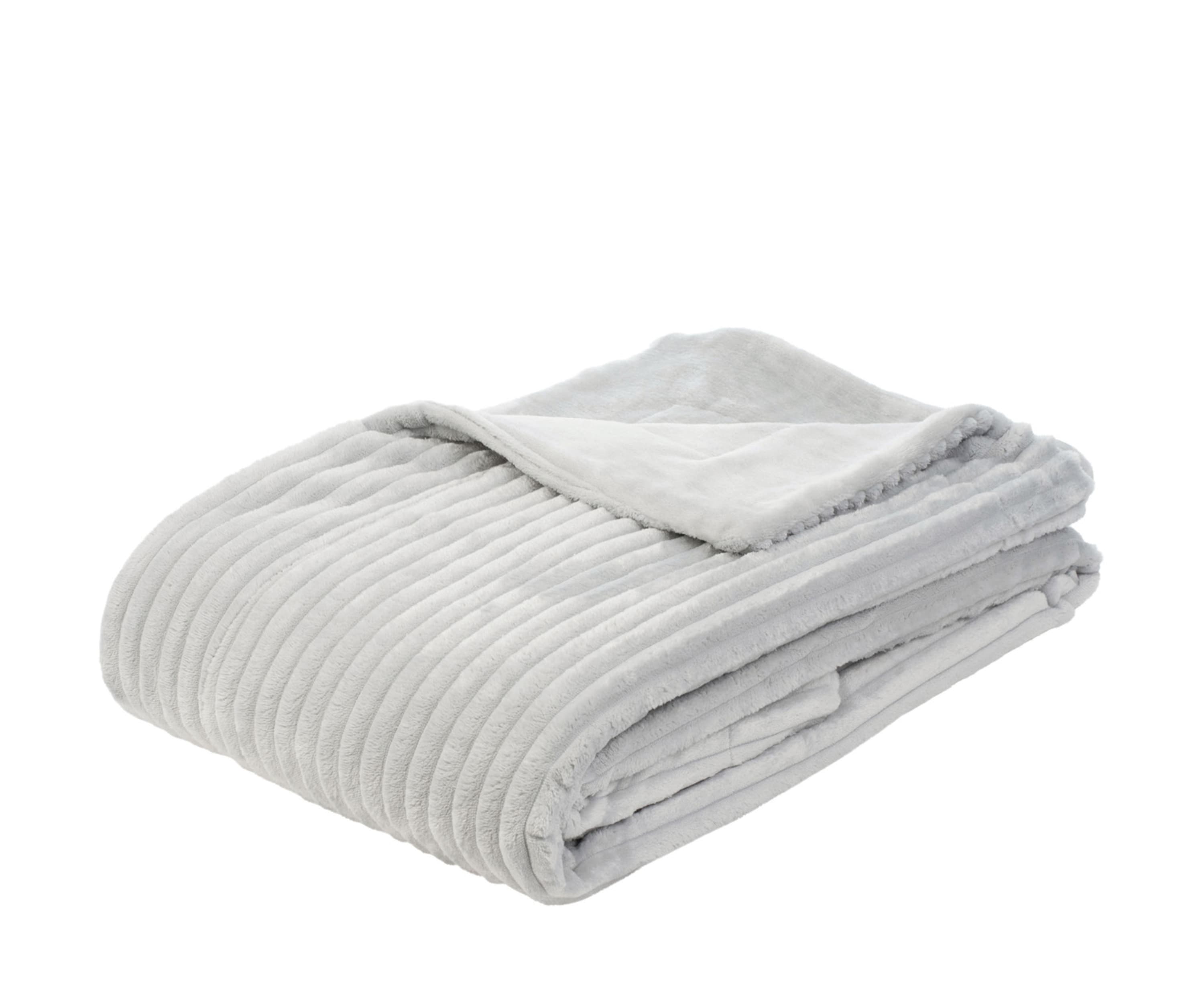 Plaids Cord Optik 150x200 argent