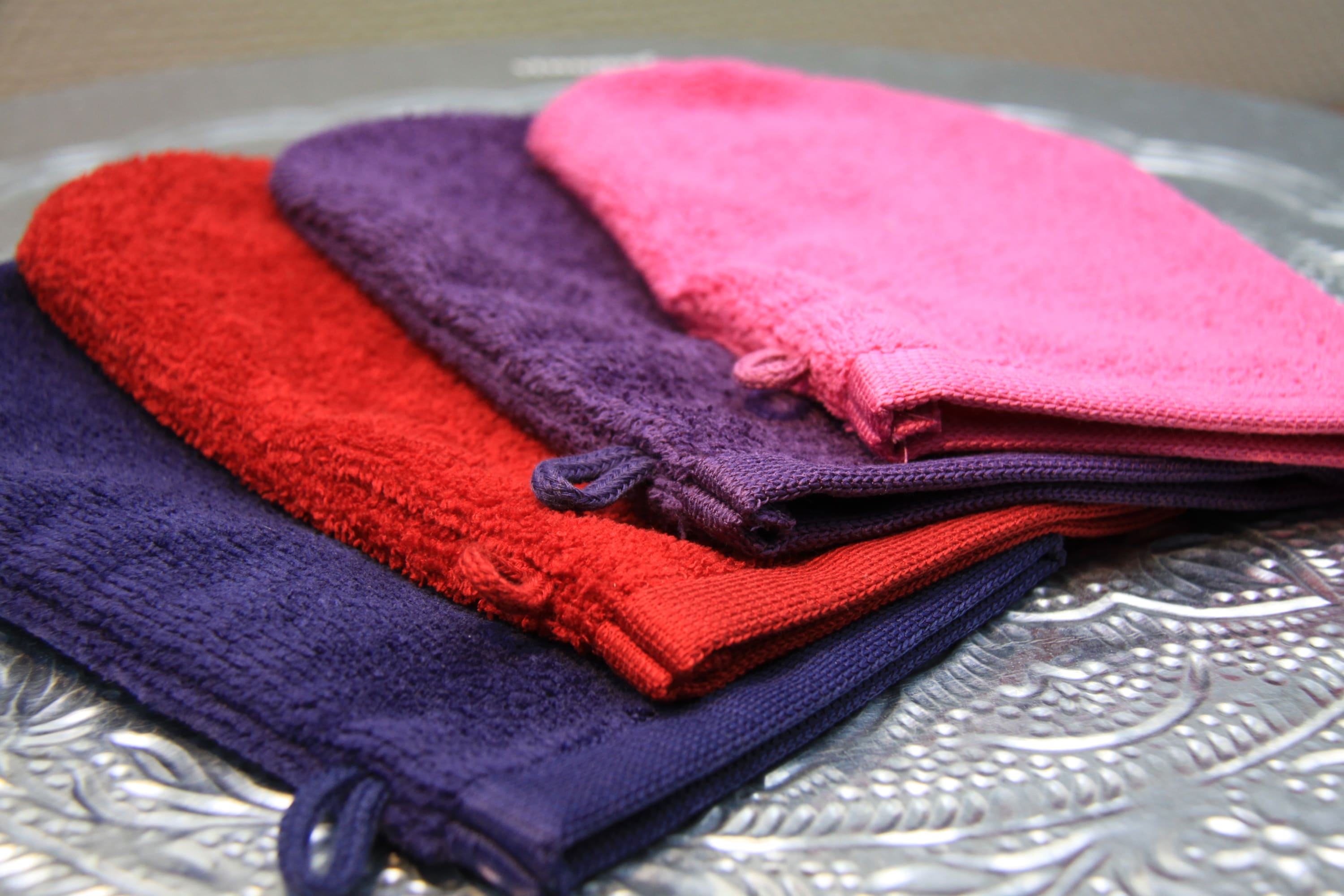 Gants de toilette (paire)