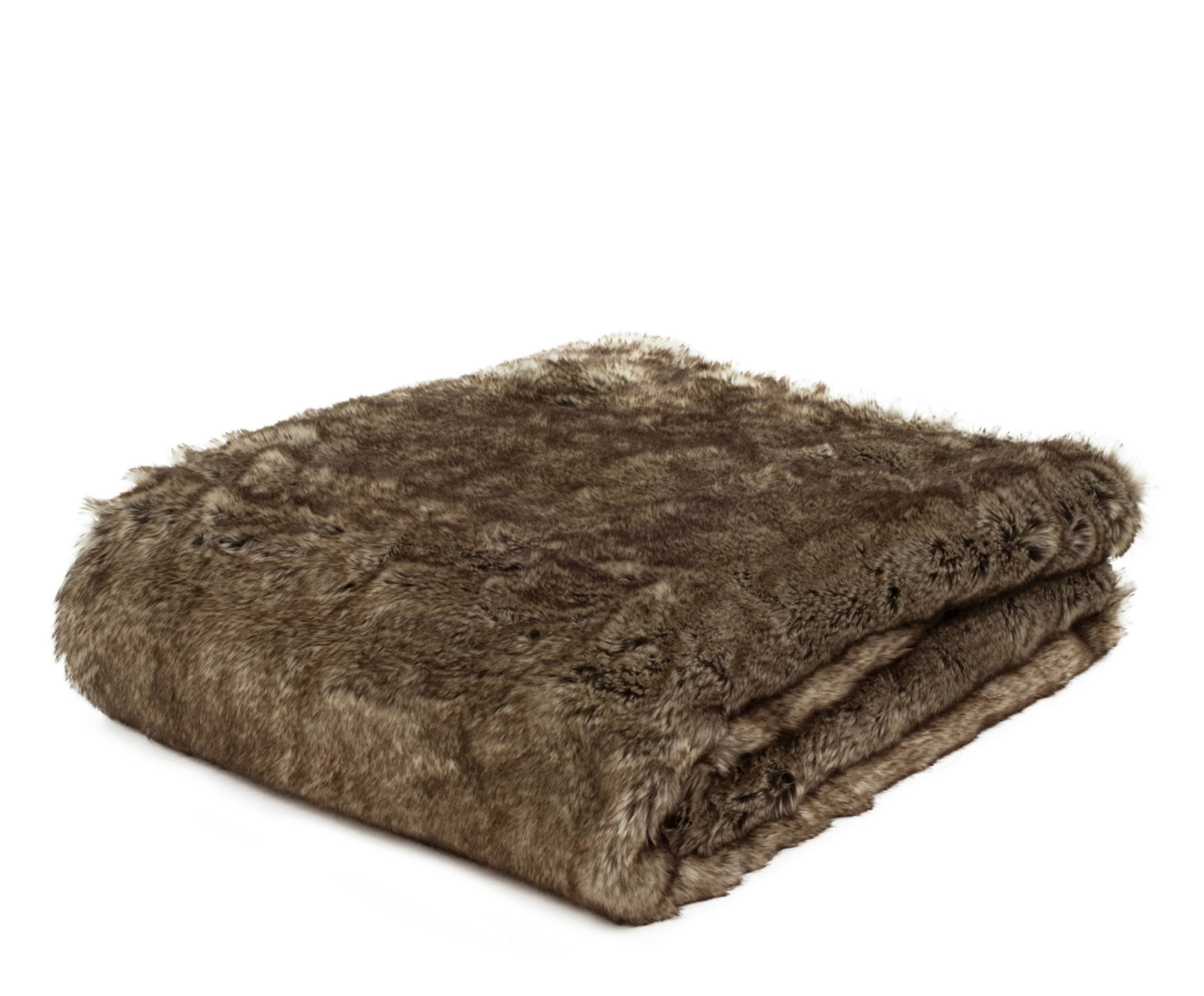 Plaids forrure Premium Luxe 150x200 Loup