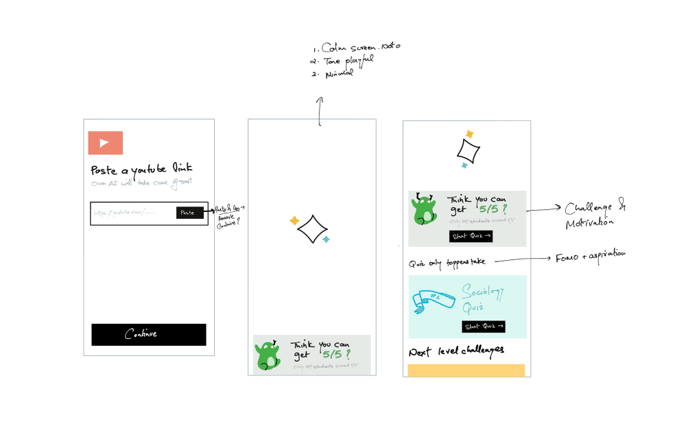 Concept 3 — First time experience exploration