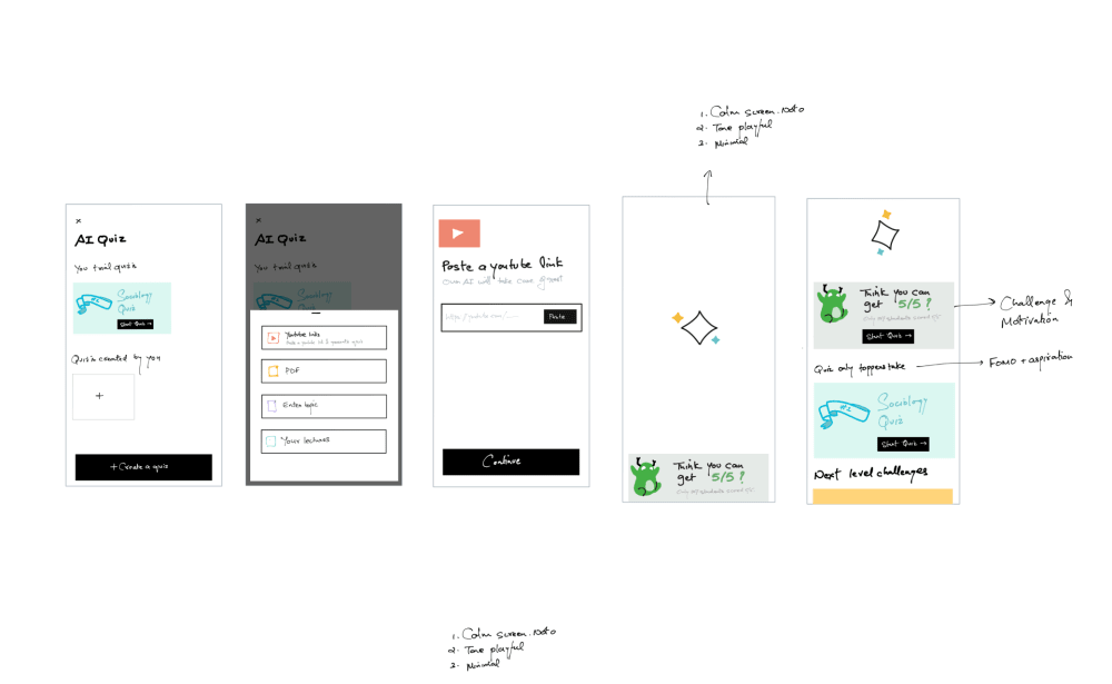 Concept 2 — First time experience exploration