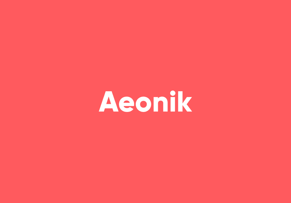 Aeonik typeface cover