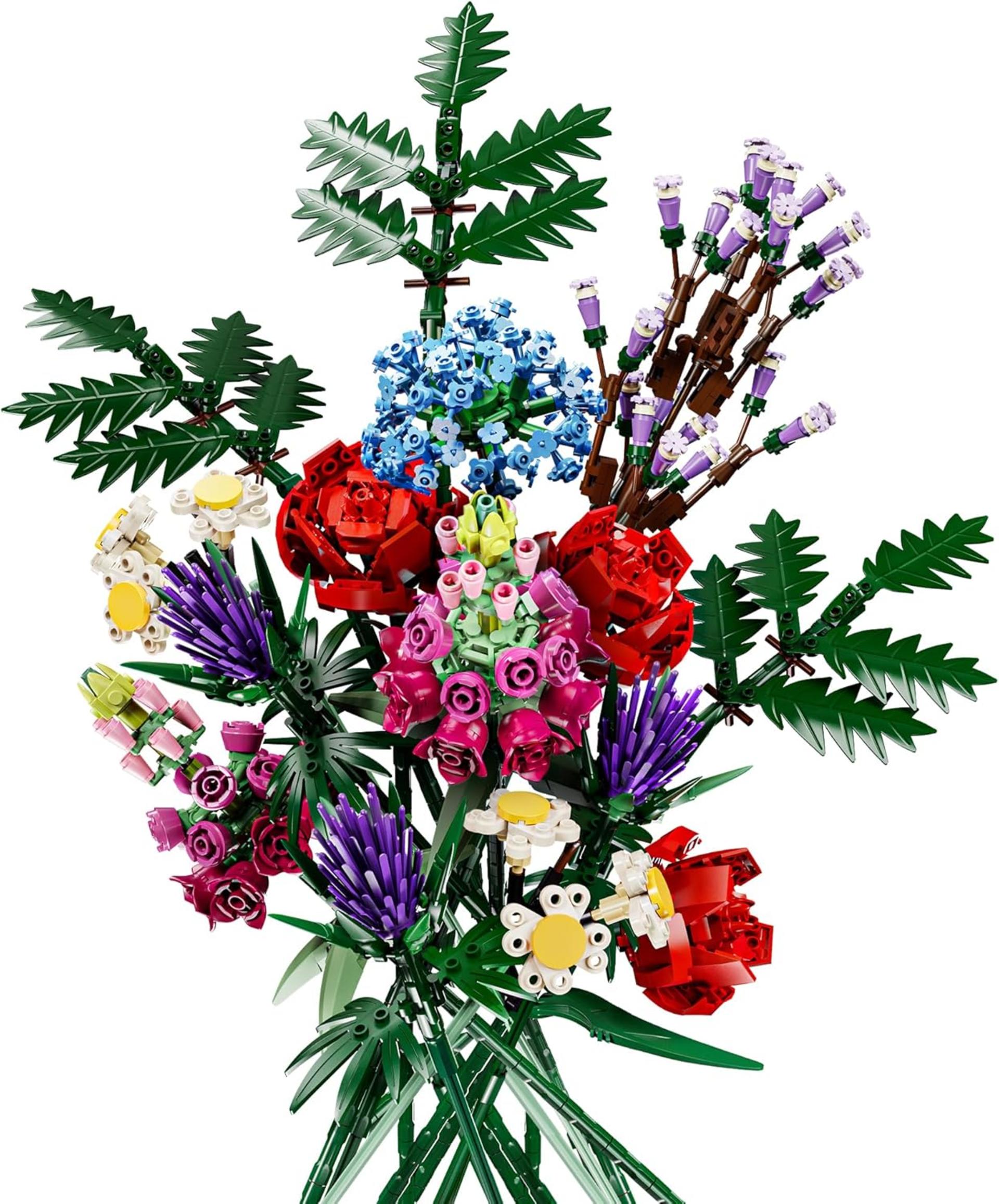 Flower Bouquet Building Kit,1000 Pcs Artificial Flower Bouquet Kit for Adults,Botanical Collection for Home Decor,Ideal Gift for Women,Girls,Kids,Christmas,Anniversaries