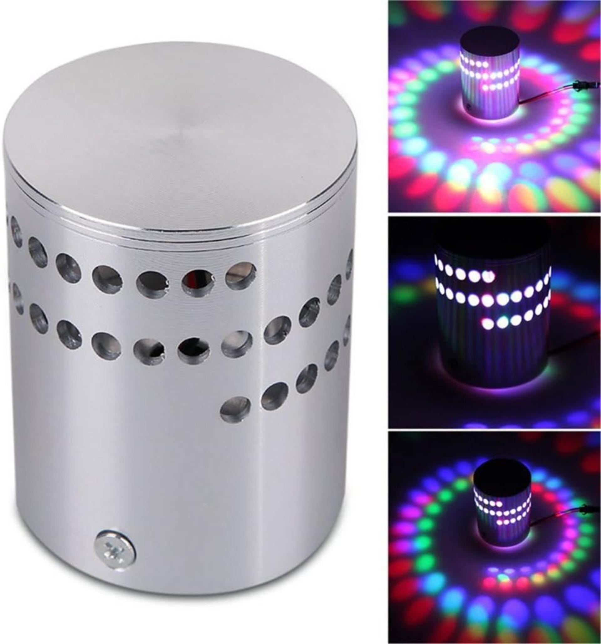 Colorful RGB Spiral Hole Wall Lamp Surface Wall Install Home Decor LED Light Luminaire Lighting - 4