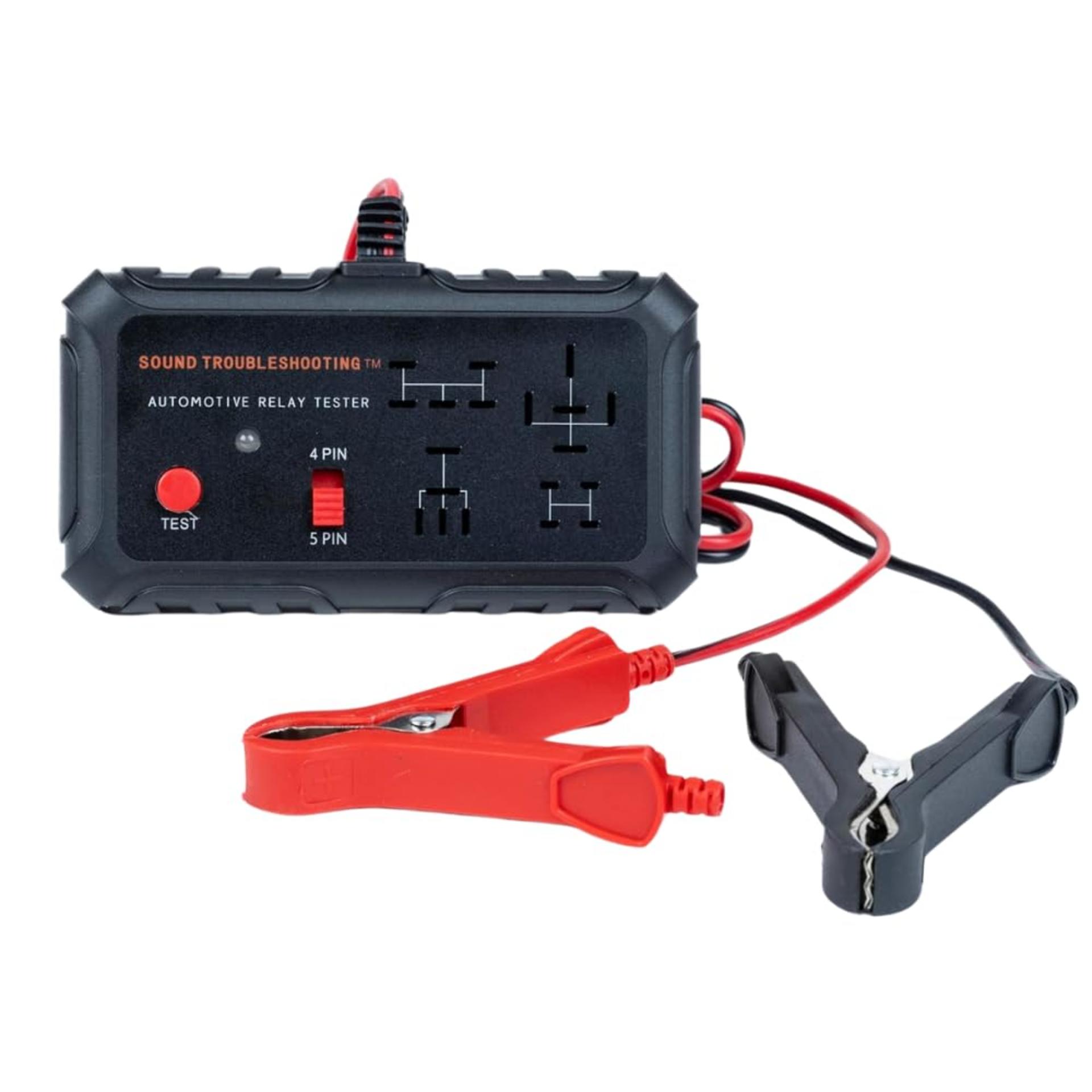 12V Automotive Relay Tester for 4 and 5 Pin Relays with LED Diagnostic Indicators