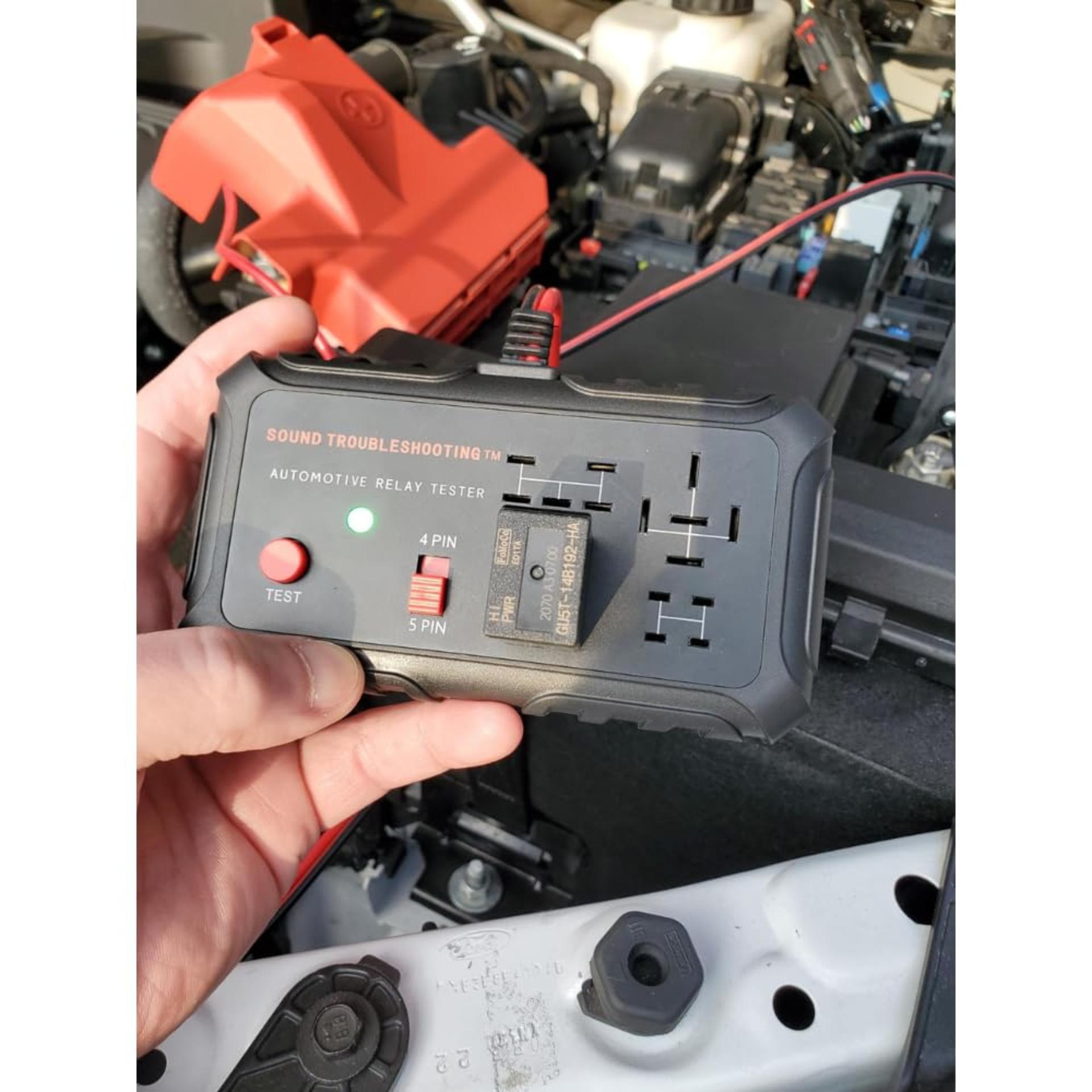 12V Automotive Relay Tester for 4 and 5 Pin Relays with LED Diagnostic Indicators - 4