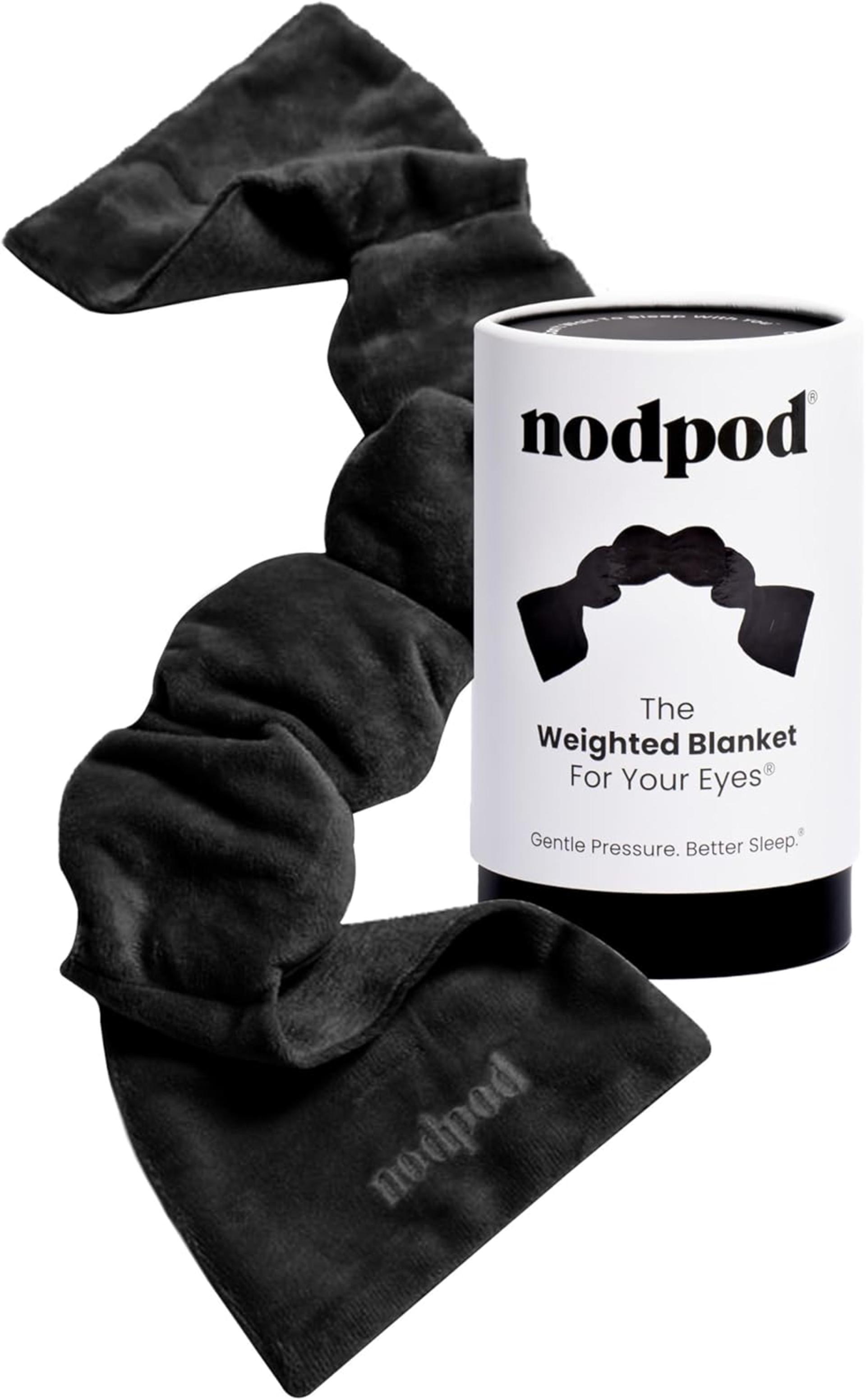 Gentle Pressure Weighted Sleep Mask with Light Blocking Design for Sleeping & Travel - 2
