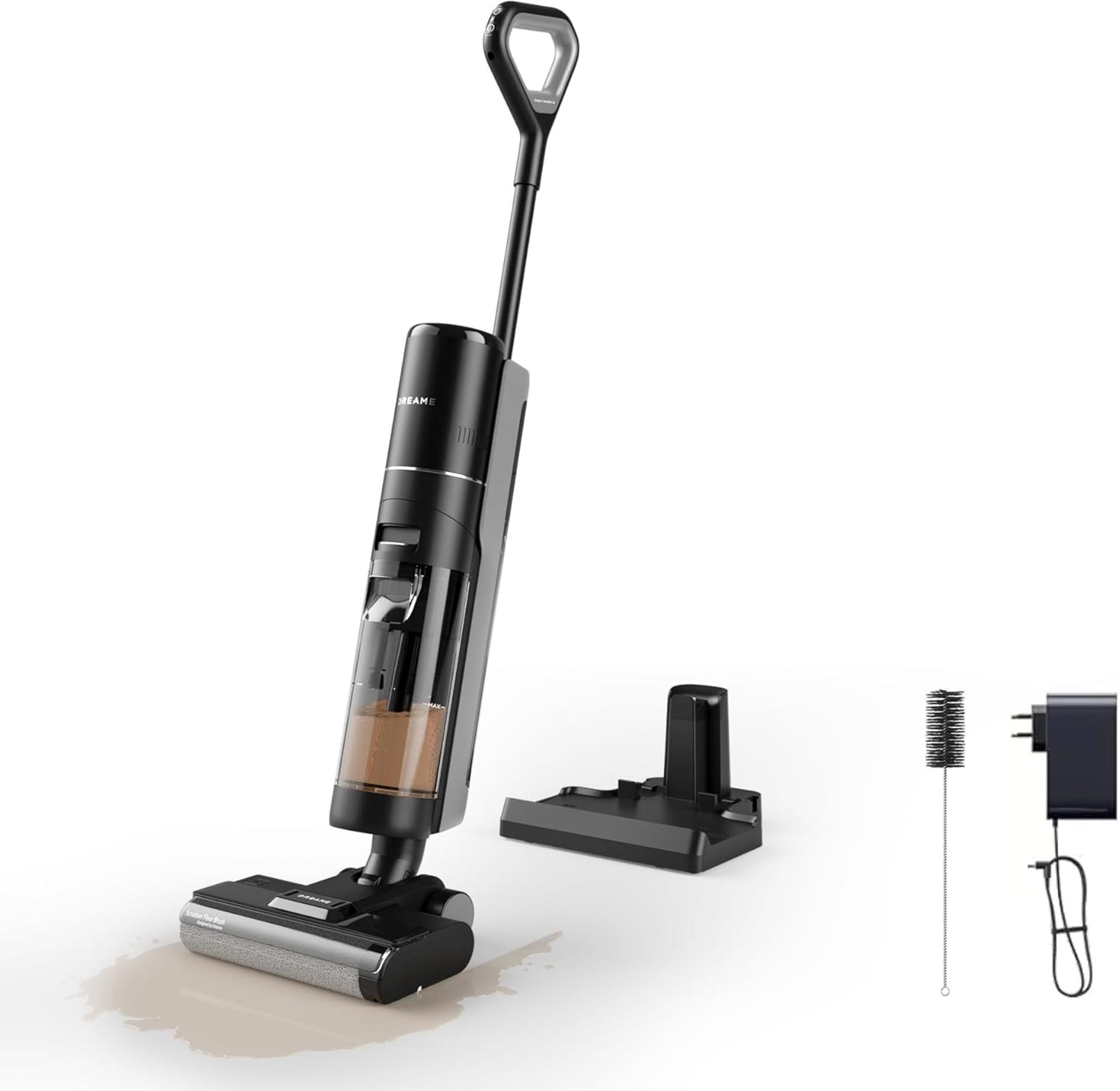 Cordless Vacuum Mop with Self-Cleaning, Dual Tank Design, All-in-One Wet Dry Cleaner for Hard Floors
