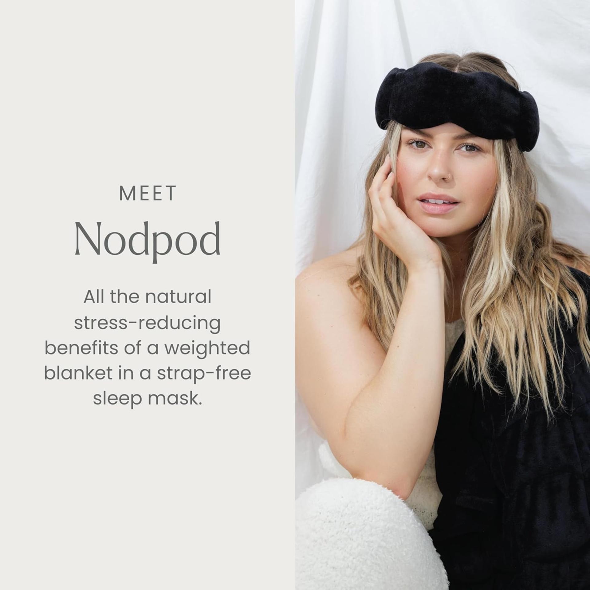 Gentle Pressure Weighted Sleep Mask | Light Blocking Design for Sleeping & Travel - 3